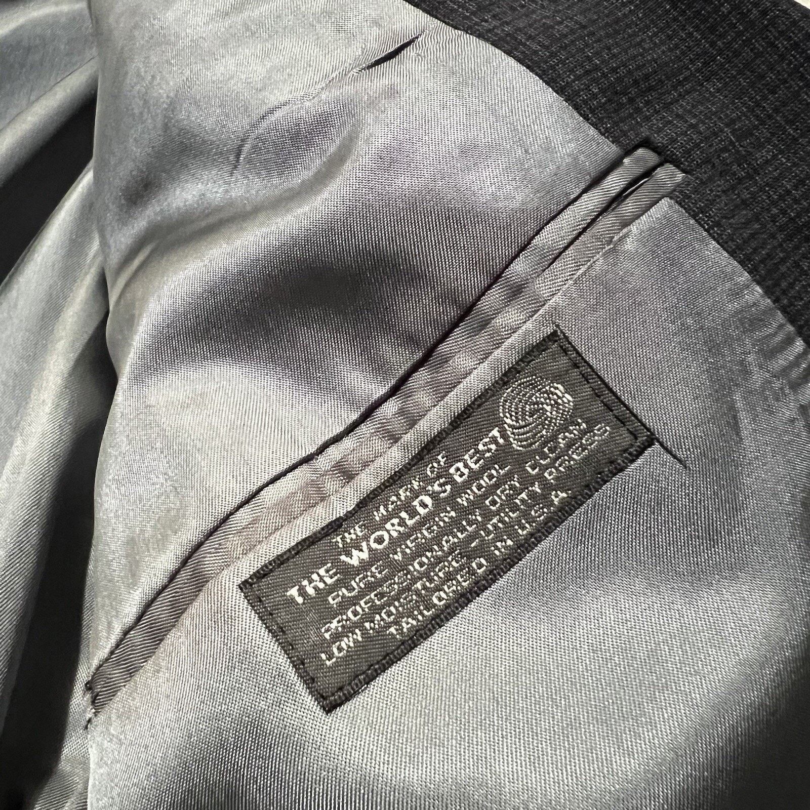 Christian Dior Monsieur Christian Dior Monsieur Blazer Double Breasted Tonal Plaid Size 44L - 6 Thumbnail