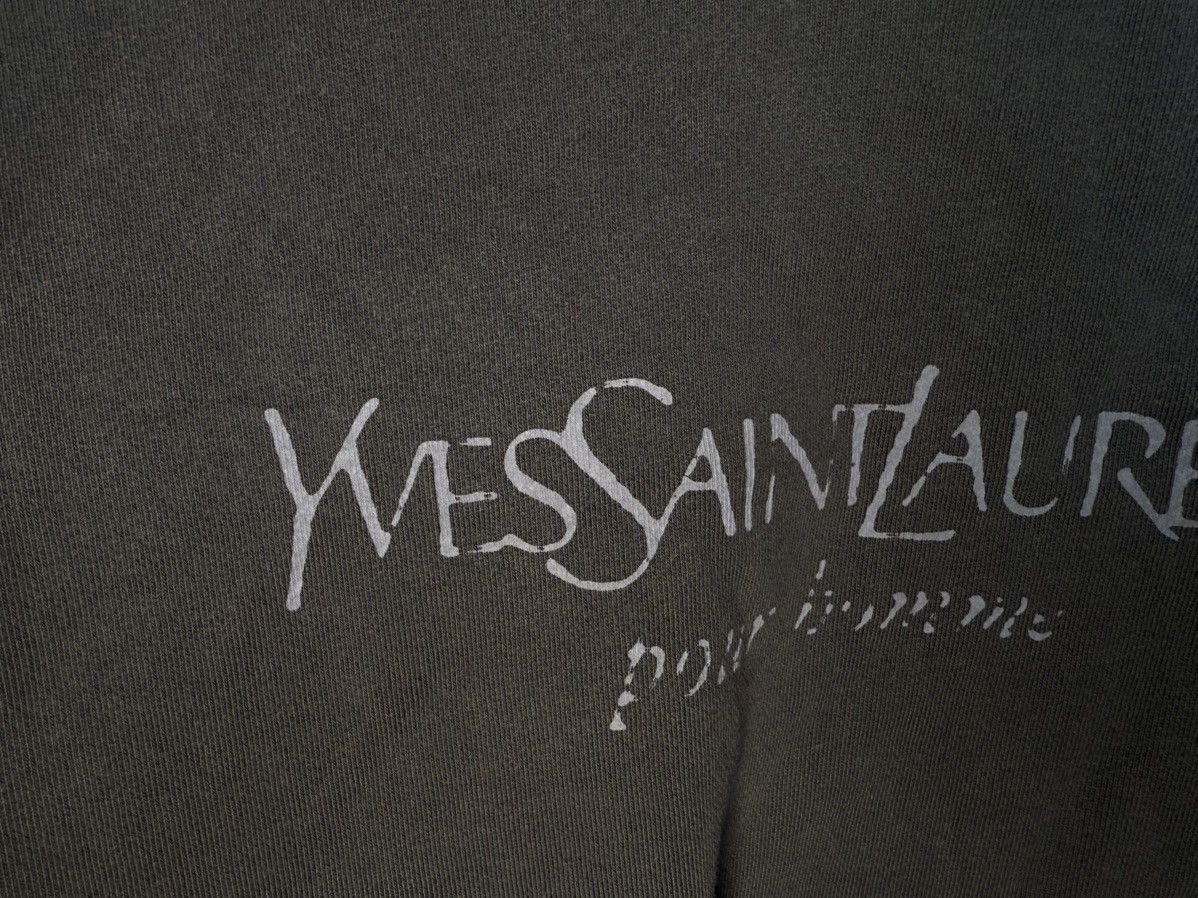 Yves Saint Laurent Big Logo YSL Sweatshirt Navy Vintage Paris Crewneck y2k Size US L / EU 52-54 / 3 - 6 Thumbnail
