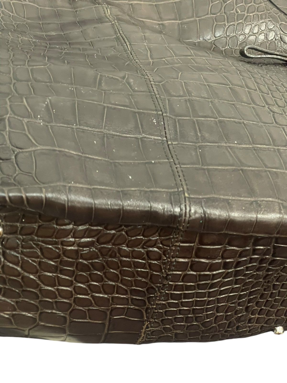 Genuine Leather Crocodile Embossed Palio Full Leather Shoulder Bag 2🟩1 Size ONE SIZE - 15 Thumbnail