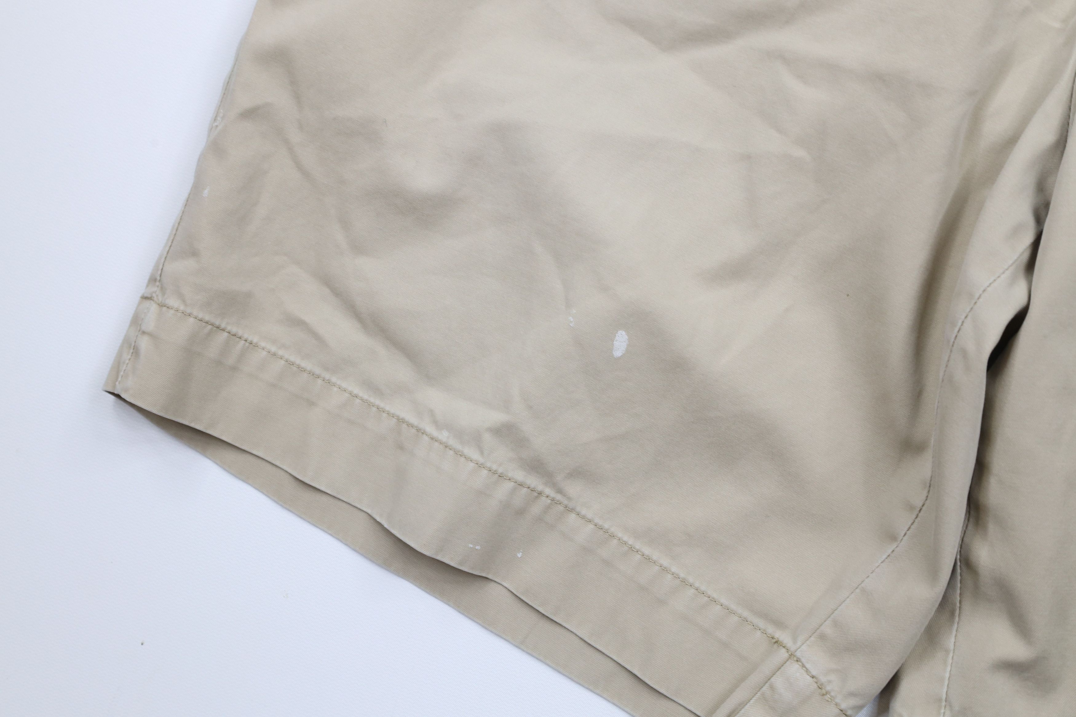 Ralph Lauren × Vintage Vintage 90s Ralph Lauren Above Knee Flat Front Chino Shorts Size US 36 / EU 52 - 5 Thumbnail