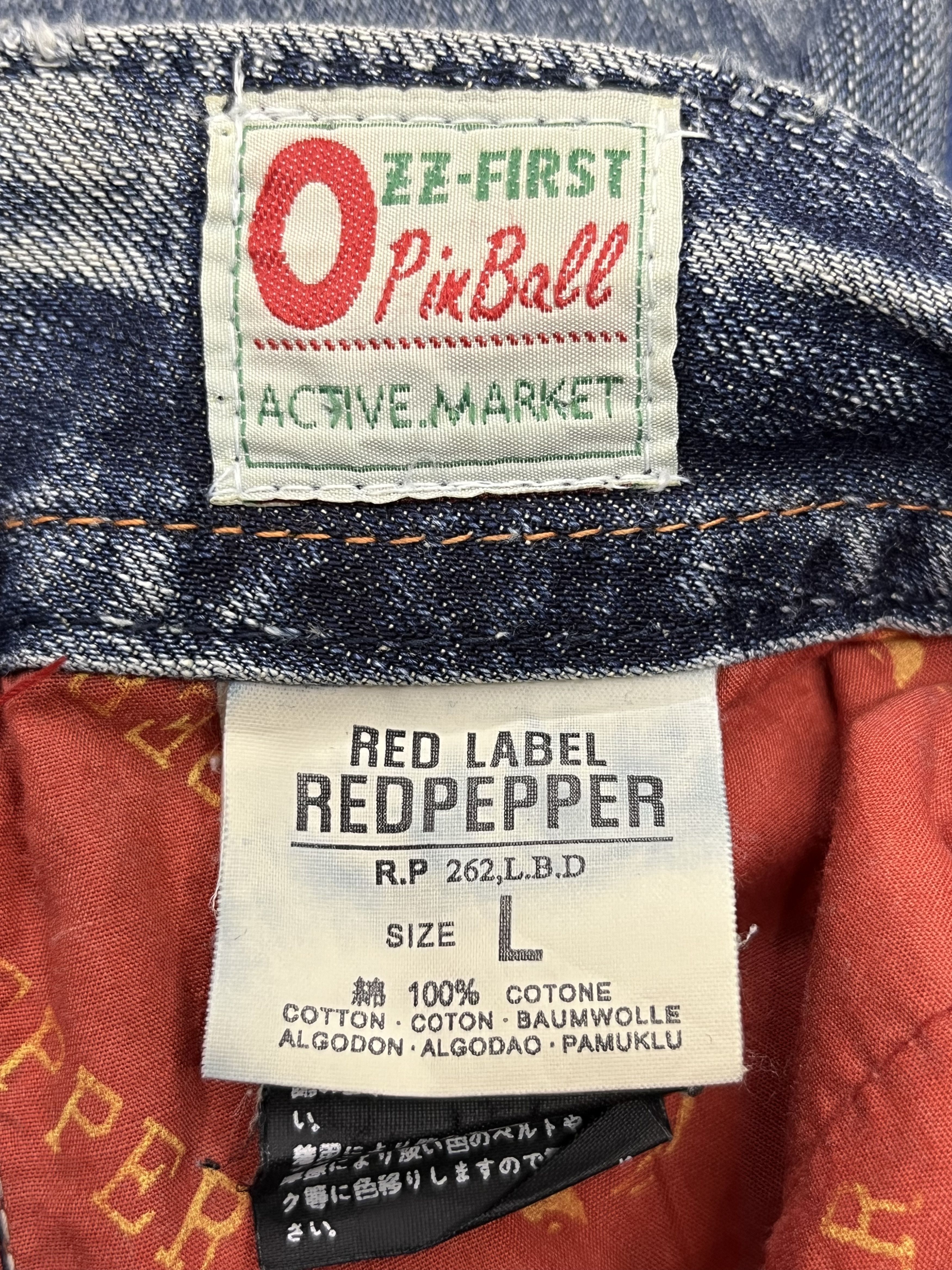 Le Grande Bleu (L.G.B.) RED PEPPER x OZZFIRST Embroidery Navajo Tomahawk Flare Denim Size US 30 / EU 46 - 11 Thumbnail