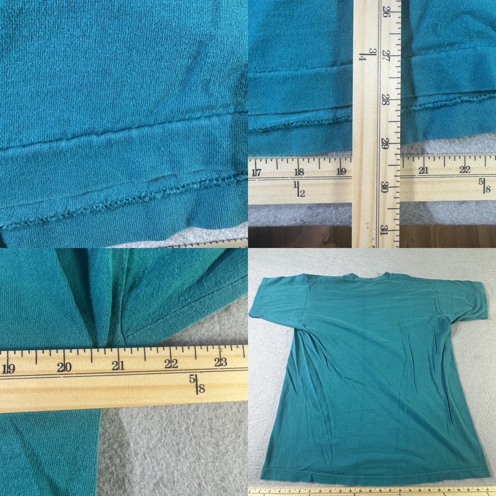 Fruit Of The Loom VINTAGE Fruit of the Loom Shirt Mens XL Crew Neck Short Sleeve 90s Tee Green Size US XL / EU 56 / 4 - 8 Thumbnail