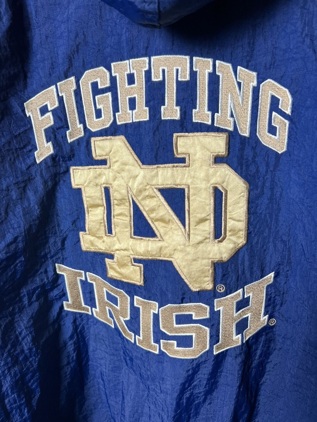 Starter 90s Starter Notre Dame Fighting Irish Nylon Bomber Jacket Size US L / EU 52-54 / 3 - 24 Thumbnail