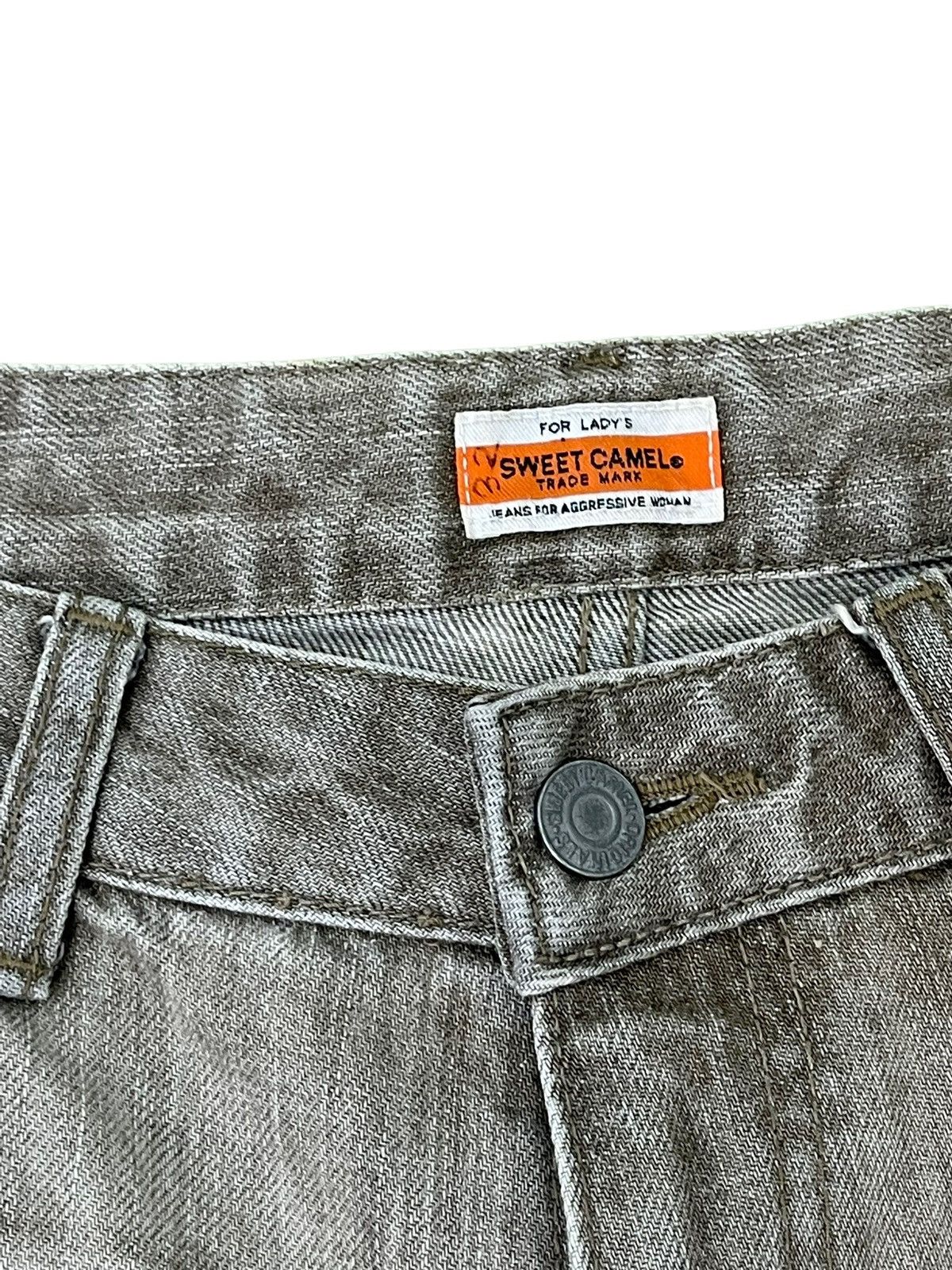 Japanese Brand Flare Jeans Sweet Camel Distress Low Rise Boot Cut 7🟦5 Size US 29 - 10 Thumbnail