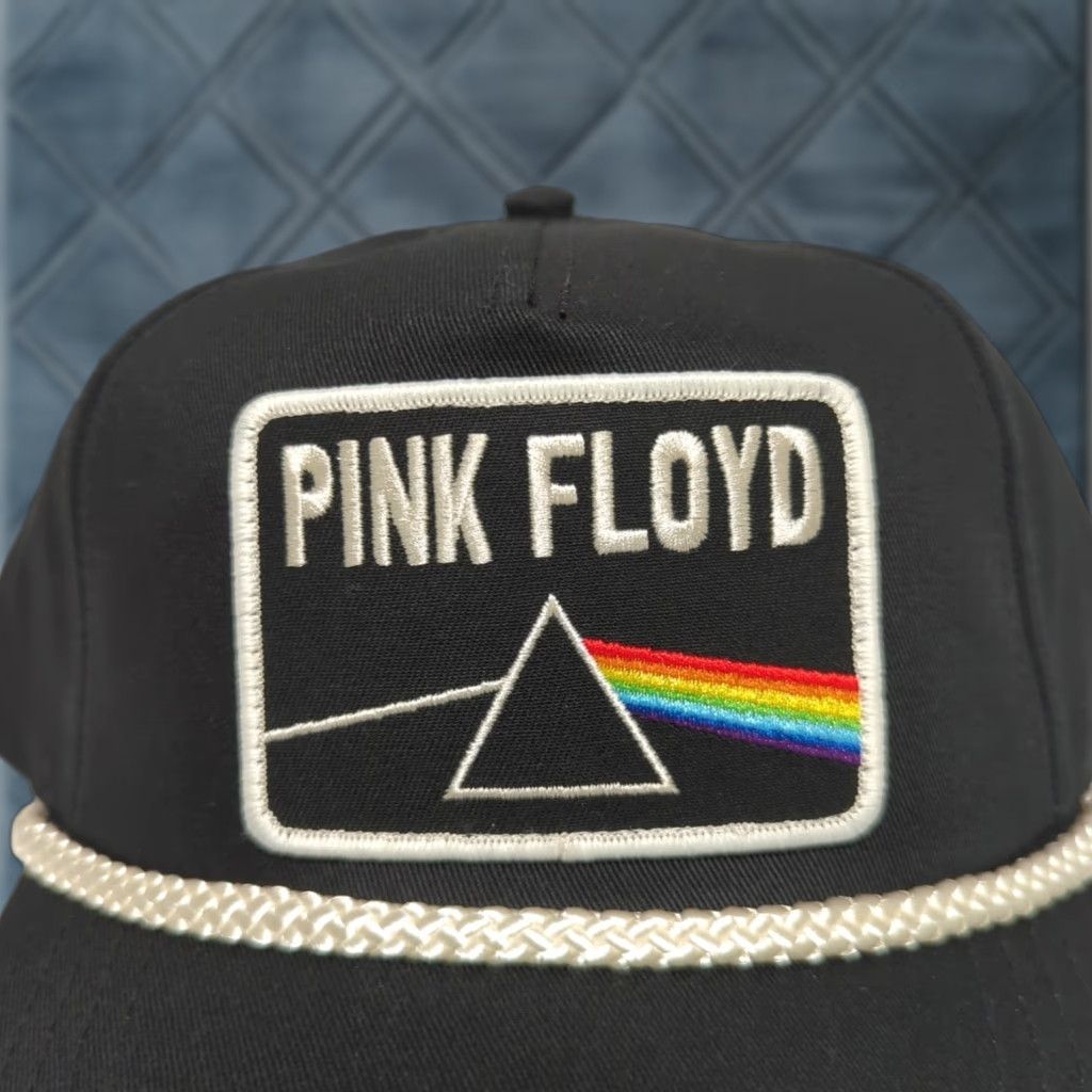 American Needle American Needle Pink Floyd Hat Cap Snapback Band Concert Tour Black Rope Trucker Men One Size Black Adjustable Breathable Cap Size ONE SIZE - 1 Thumbnail