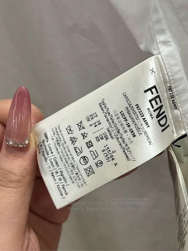 Fendi Fendi 100% cotton, 8 mother-of-pearl buttons Size XS / US 0-2 / IT 36-38 - 7 Thumbnail