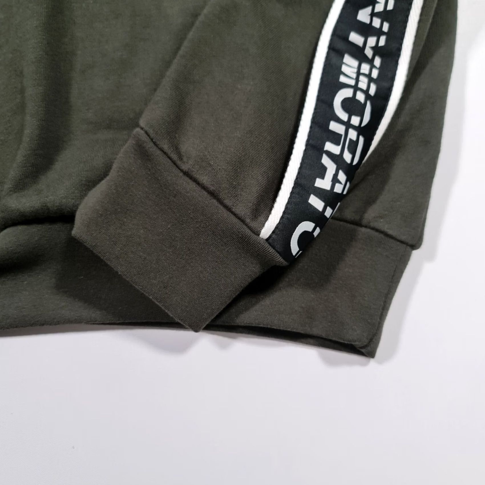 Antony Morato Antony Morato Hoodie Green XL Long Sleeve Tape Logo Cotton Pullover Top Mens Regular Knit Pullover Hooded Pockets Logo City Designer Sports Size US XL / EU 56 / 4 - 3 Thumbnail