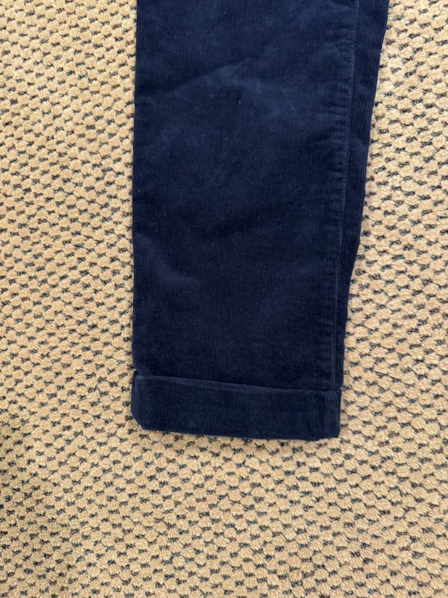 Beams Plus NWT Beams + (plus) Pleated Cuffed Hem Blue Corduroys Mens M Size US 32 / EU 48 - 3 Thumbnail