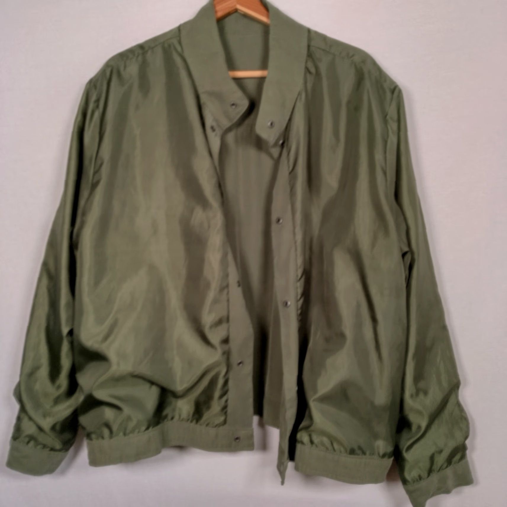 Old Navy VINTAGE Old Navy Soft Utility Jacket Women XXL Army Green Arugula Field Snap Military Size XXL / US 16-18 / IT 52-54 - 5 Thumbnail