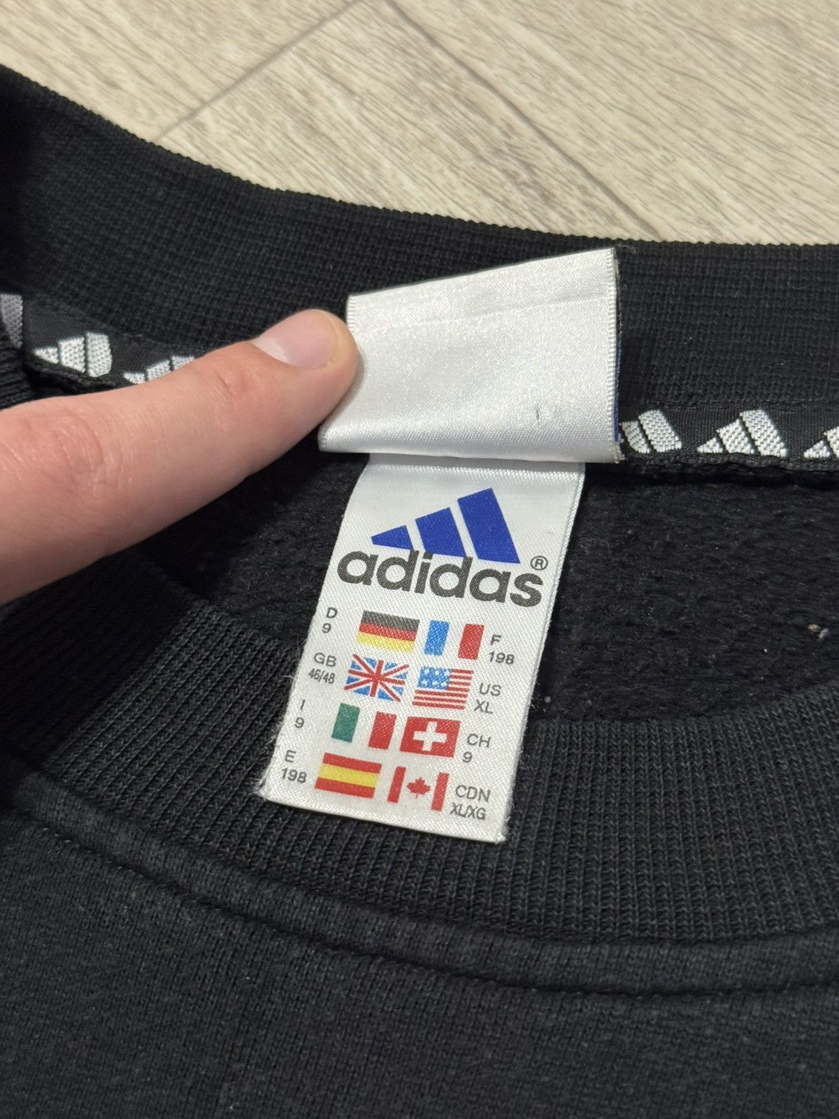 Adidas 🔷Rare Vintage Adidas Big Logo Sweatshirt 90s🔷 Size US XL / EU 56 / 4 - 6 Thumbnail