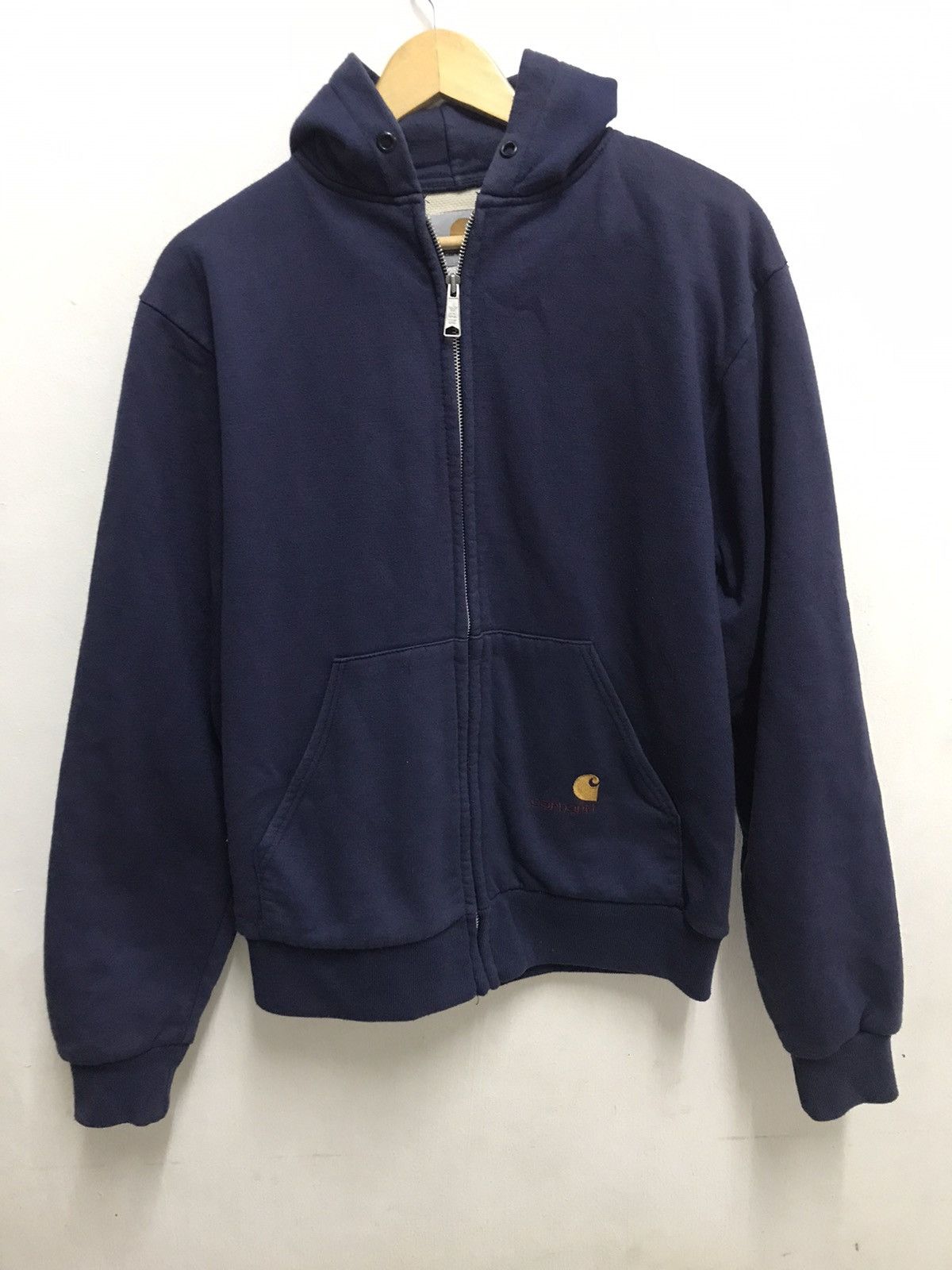 image of Carhartt x Vintage Carhatt Hoodie in Blue, Men's (Size Large)