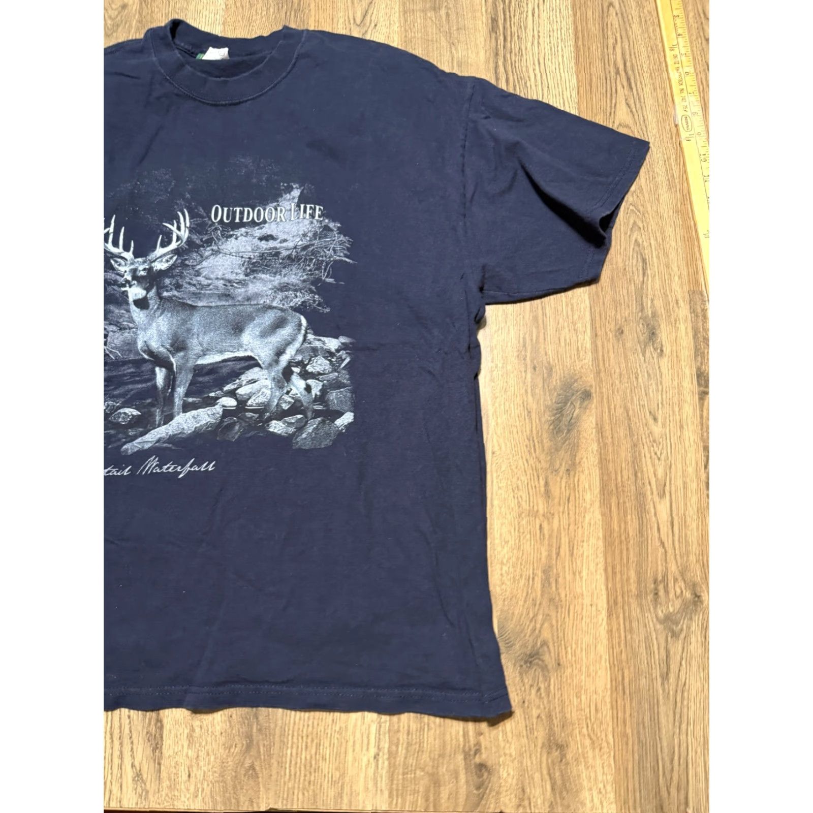 Alife Outdoor Life Shirts Men XL Black Deer Graphic Print Short Sleeve T-Shirt Size US XL / EU 56 / 4 - 2 Thumbnail