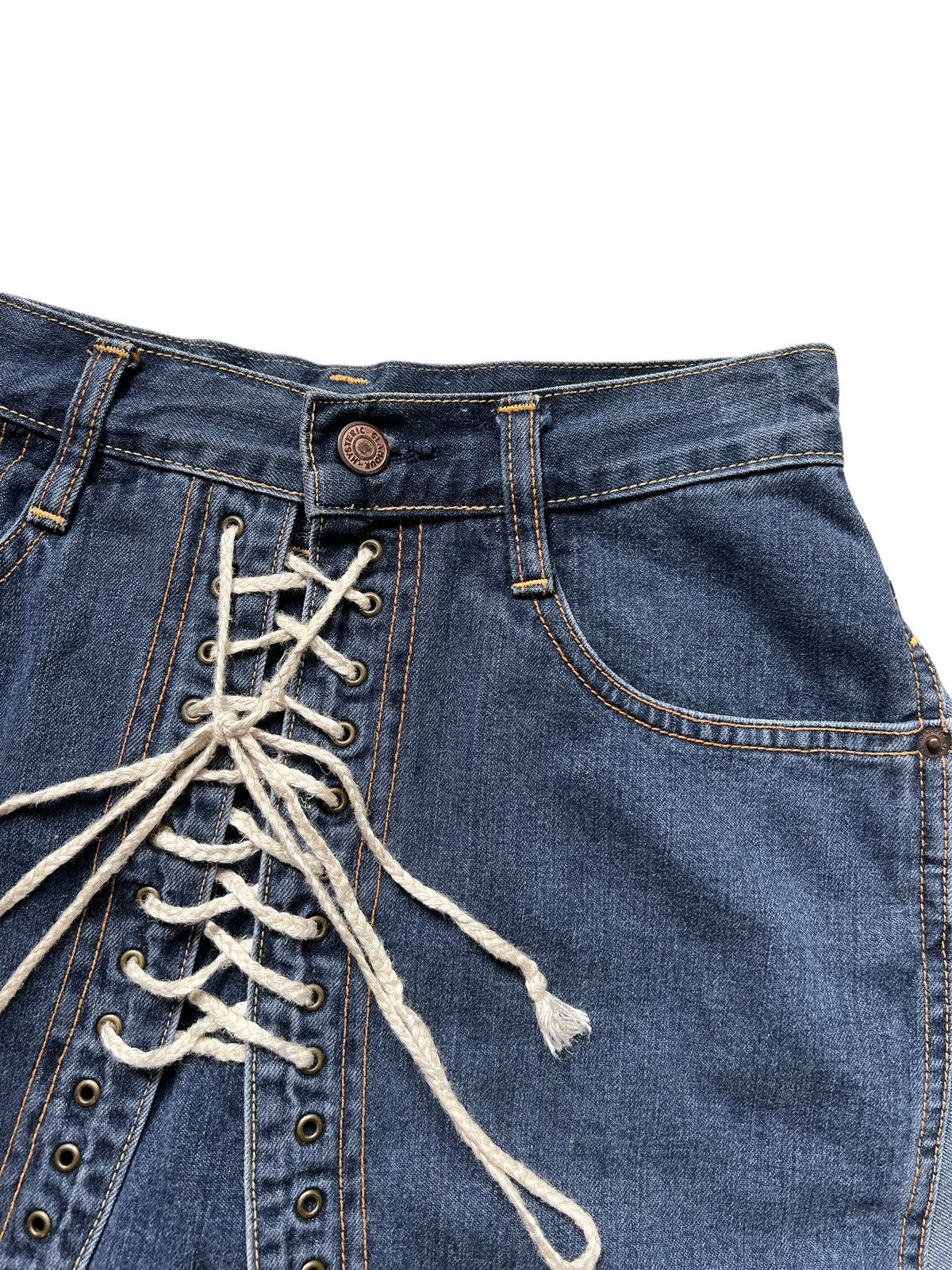 Hysteric Glamour Vintage Hysteric Glamour Kinky Lace Up Denim Skirt Size 26" / US 2 / IT 38 - 7 Thumbnail