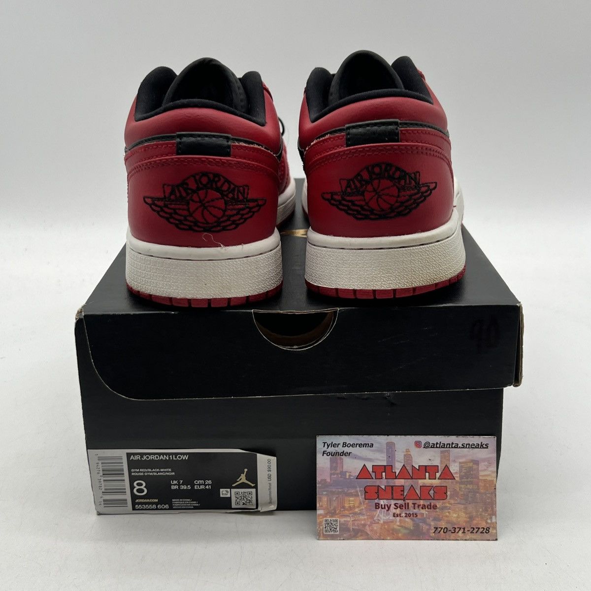 Nike Air Jordan 1 Low Reverse Bred Size US 8 / EU 41 - 3 Thumbnail