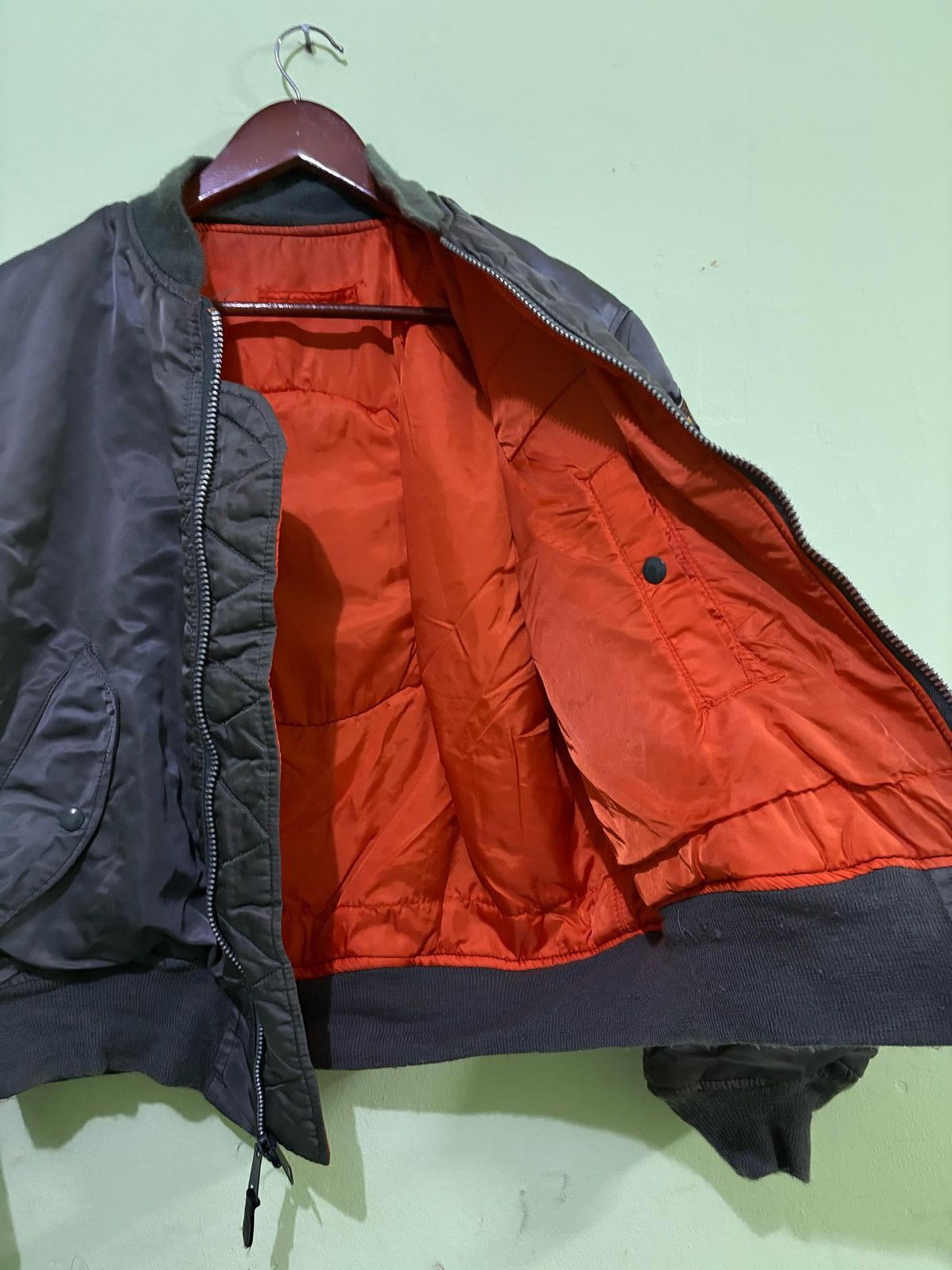 VTG Alpha Industries USS Midway MA-1 Flight Jacket US Navy