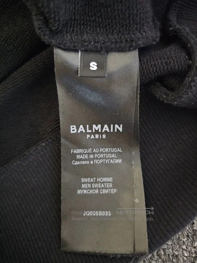 Balmain Balmain Men's Black Sweatshirt. Size US S / EU 44-46 / 1 - 5 Thumbnail