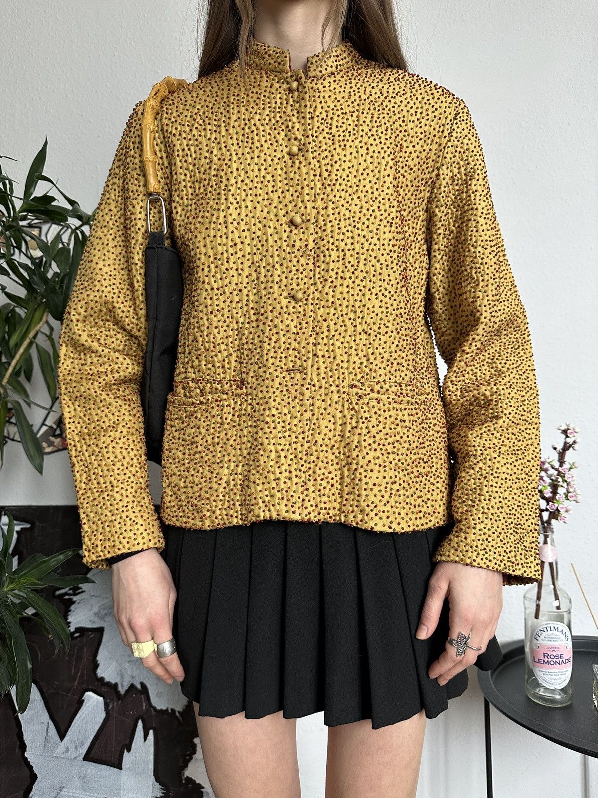 Japanese Brand × Vintage Vintage Polkadot Asian Japan Rare Designer Light Jacket Size M / US 6-8 / IT 42-44 - 4 Thumbnail