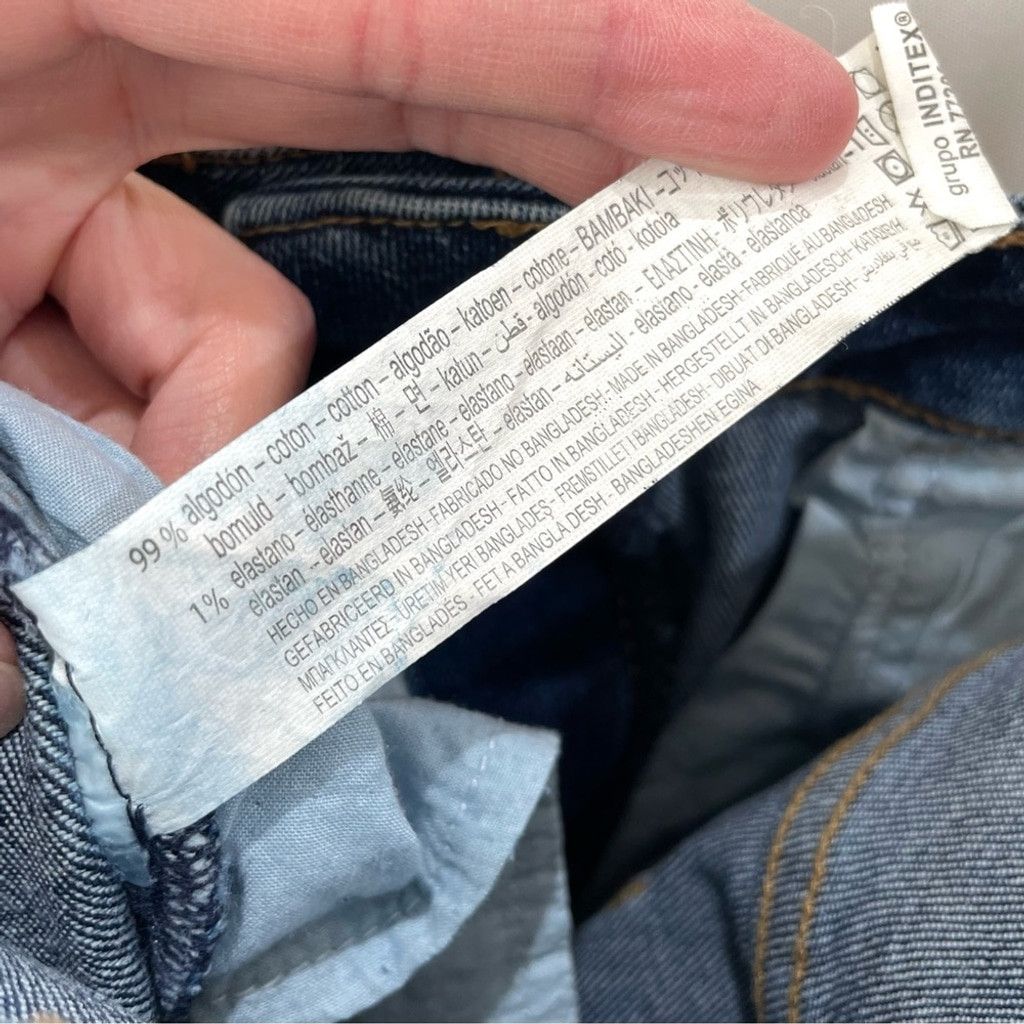 Zara Zara High Rise Straight Medium Distressed Jeans Size 4 Size 27" / US 4 / IT 40 - 9 Thumbnail