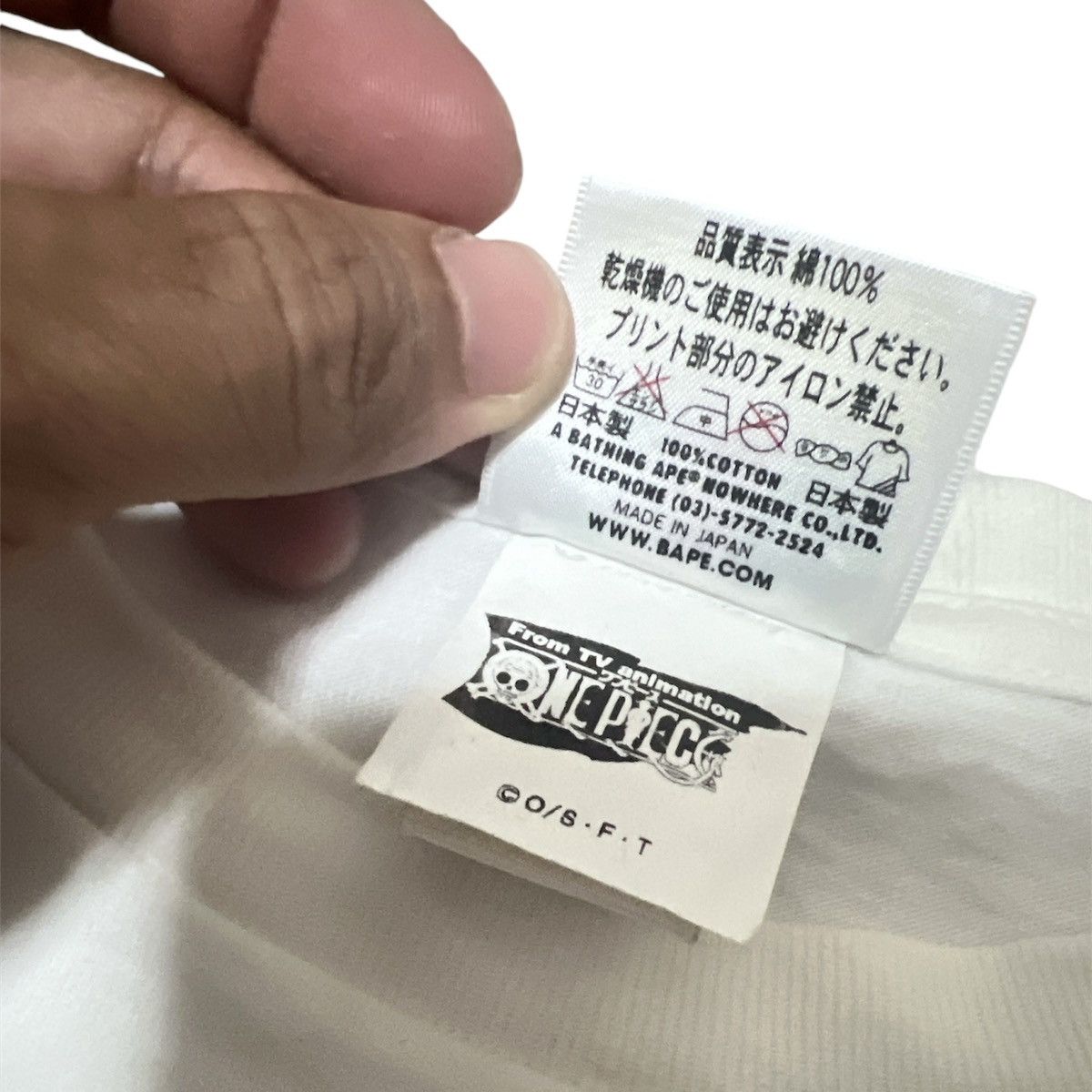 Bape × One Piece Bape x One piece Monkey D Luffy T shirt Size US XL / EU 56 / 4 - 6 Thumbnail