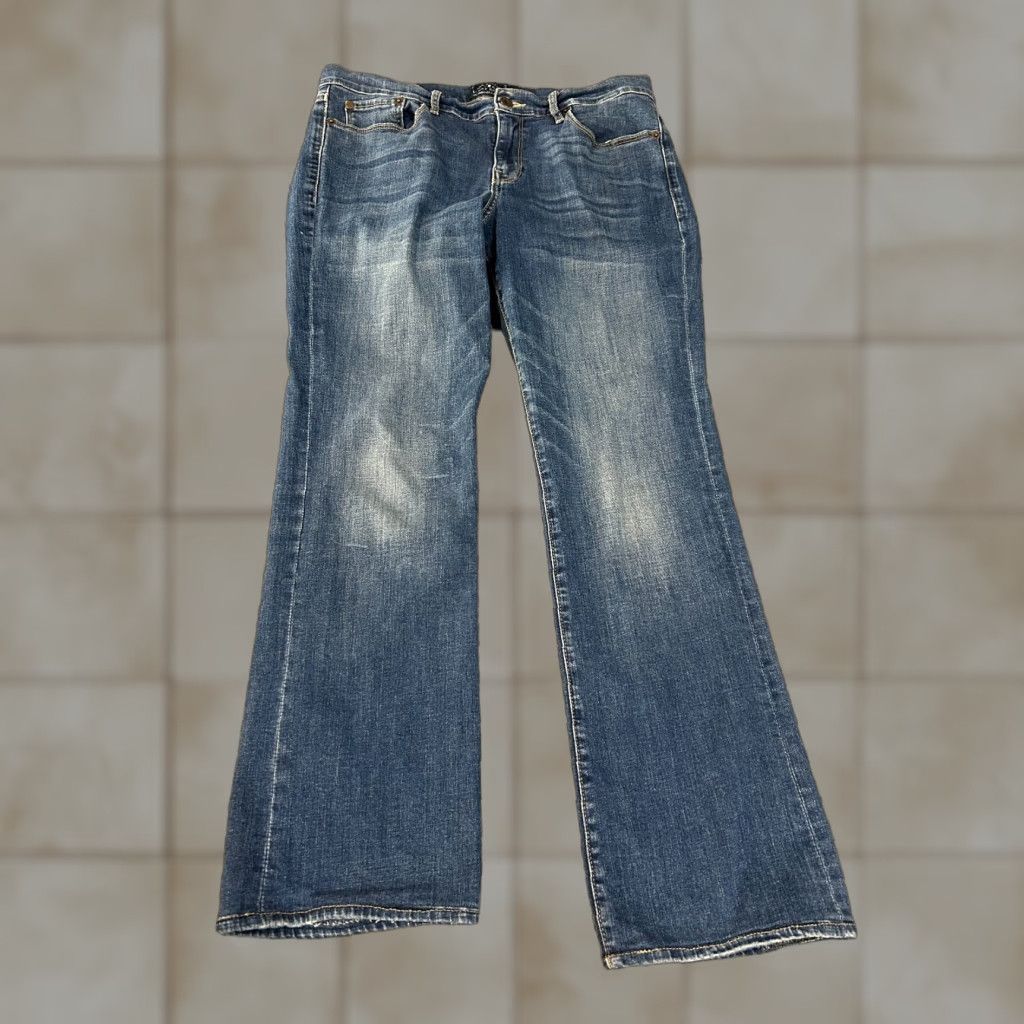 Lucky Brand Lucky Brand Jeans Womens 12x31 Bootcut Stretch Denim Blue 5-Pocket Regular Inseam 28in Size 34" / US 12 / IT 48 - 1 Thumbnail