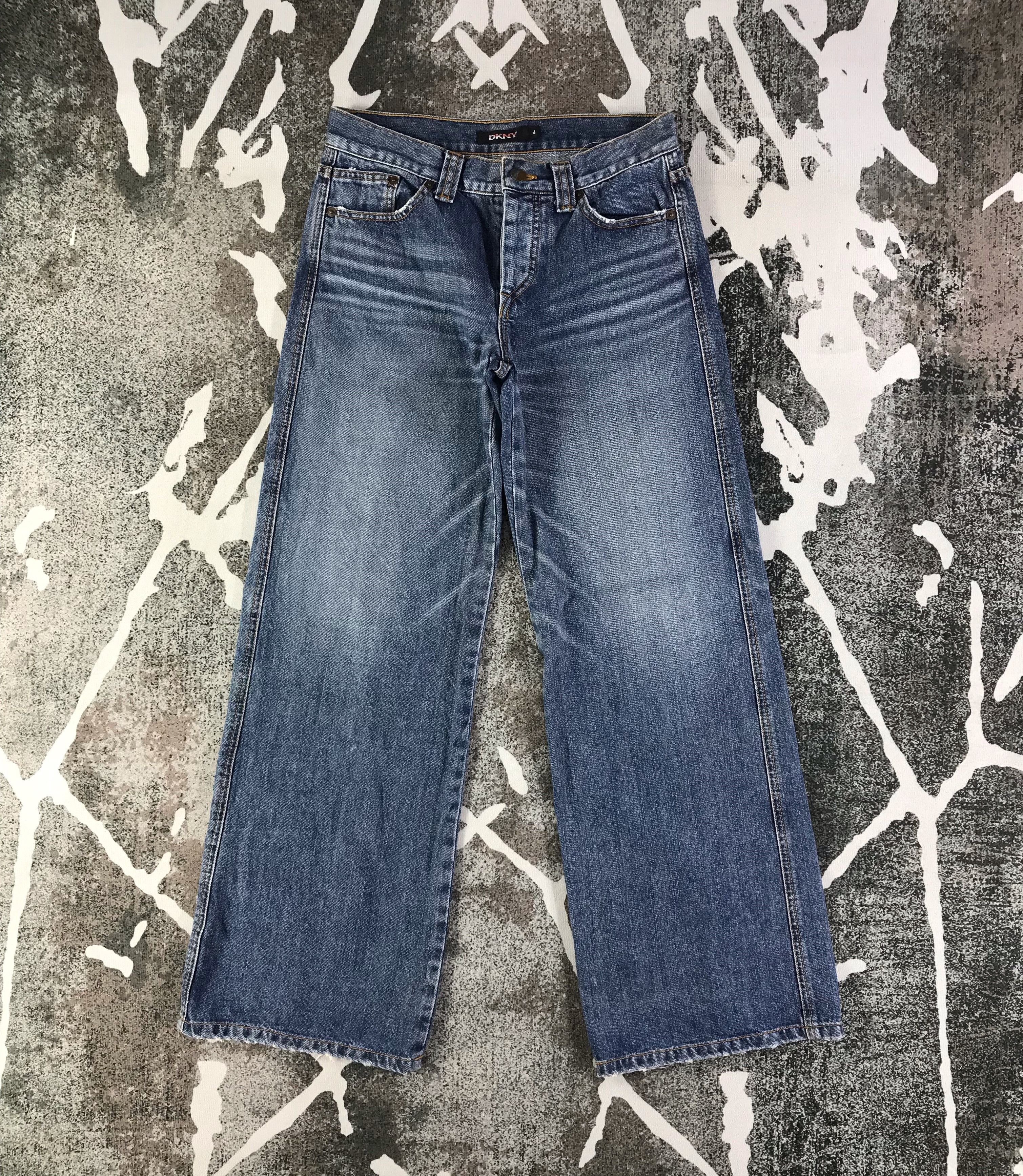 DKNY DKNY Jeans Blue Baggy Flare Denim KJ1586 Size 30" / US 8 / IT 44 - 1 Thumbnail