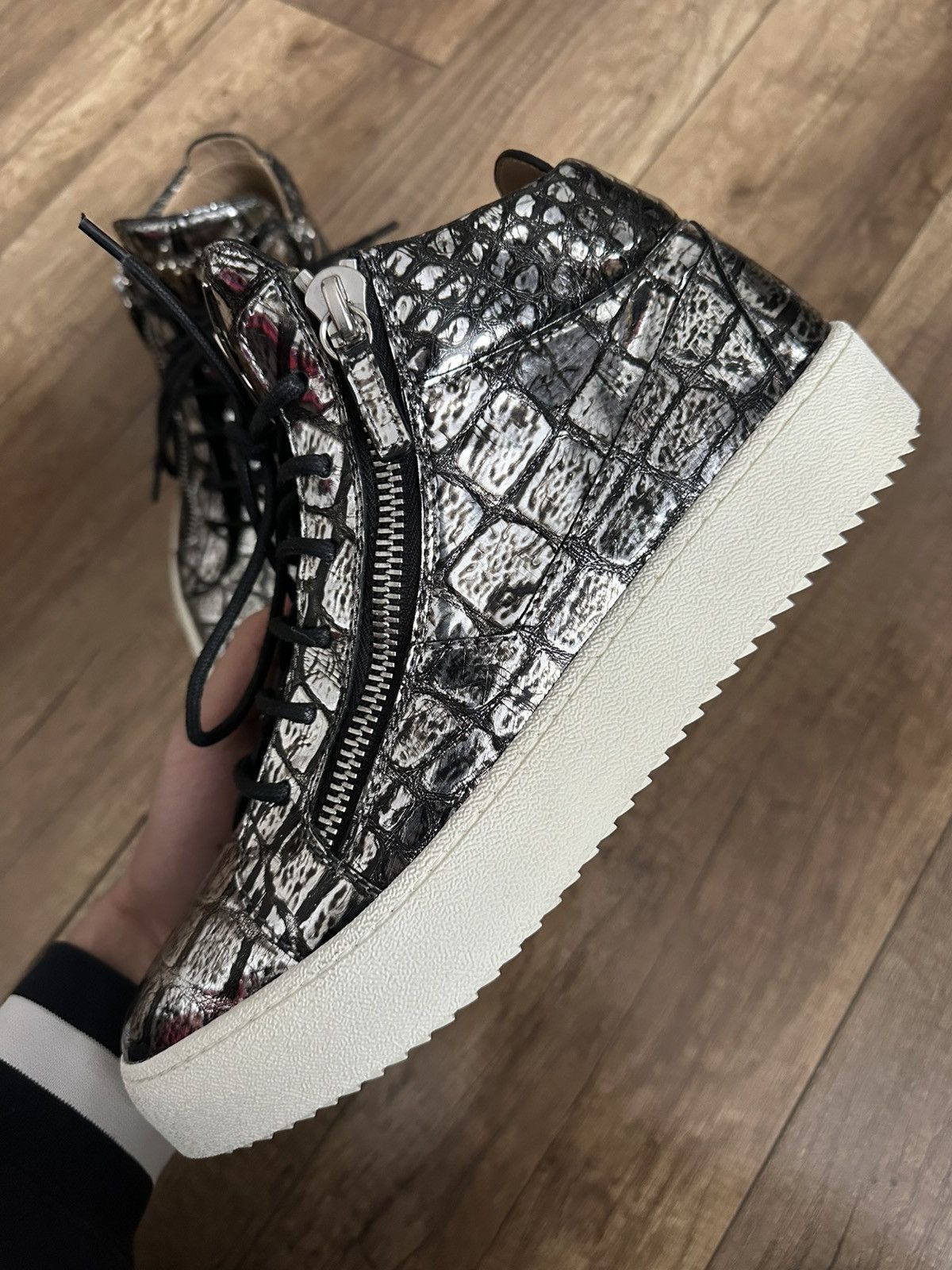 Giuseppe Zanotti Giuseppe Zanotti Kriss High Top Sneakers Shoes Size US 9 / EU 42 - 8 Thumbnail
