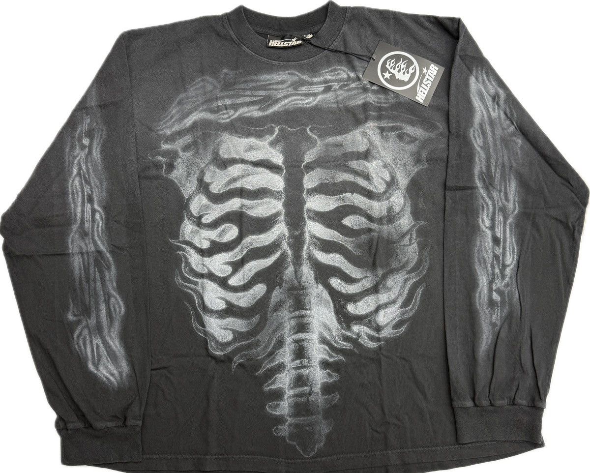 HELLSTAR Hellstar Skele Long Sleeve T-shirt Size US XXL / EU 58 / 5 - 1 Thumbnail