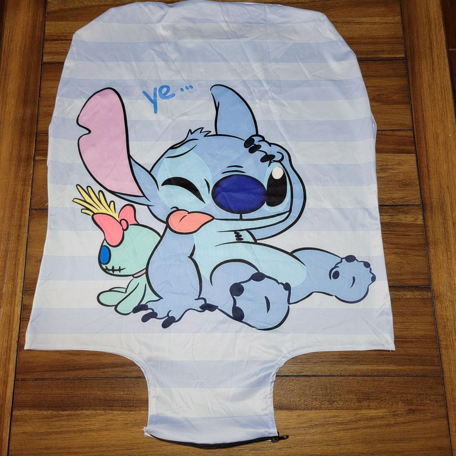 Disney Stitch Blue Stripe Suitcase Cover 24 X 24 Size ONE SIZE - 4 Thumbnail