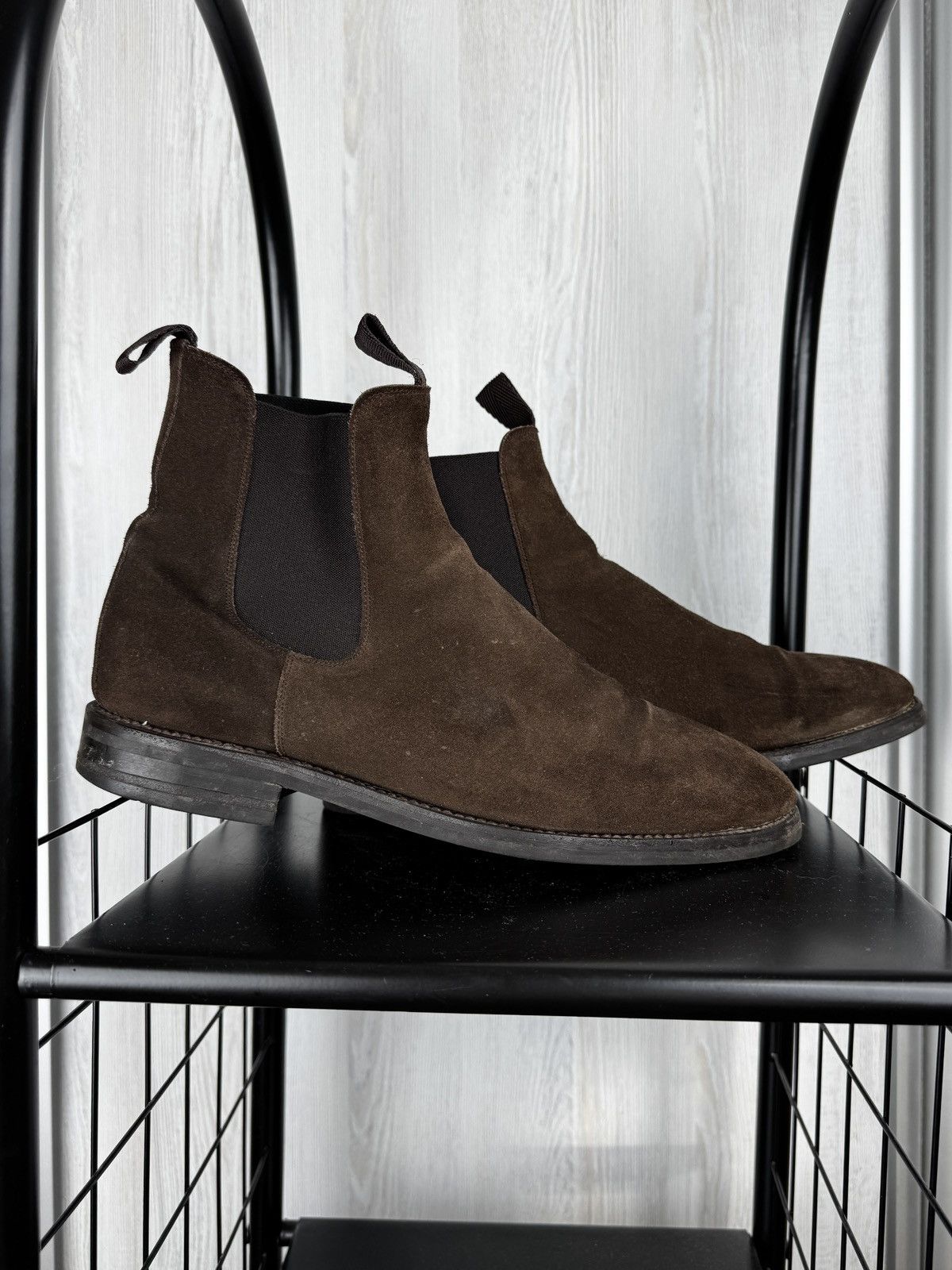MORJAS Morjas Brown Suede Leather Chelsea Boots size UK11 US12 Size US 12 / EU 45 - 1 Thumbnail