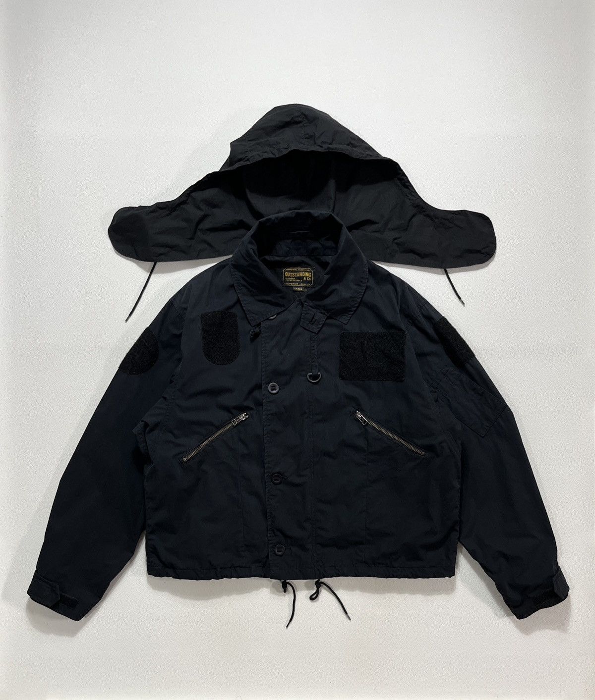 Beams Plus Outstanding & Co RAF MK3 Jacket Black Size US L / EU 52-54 / 3 - 4 Thumbnail