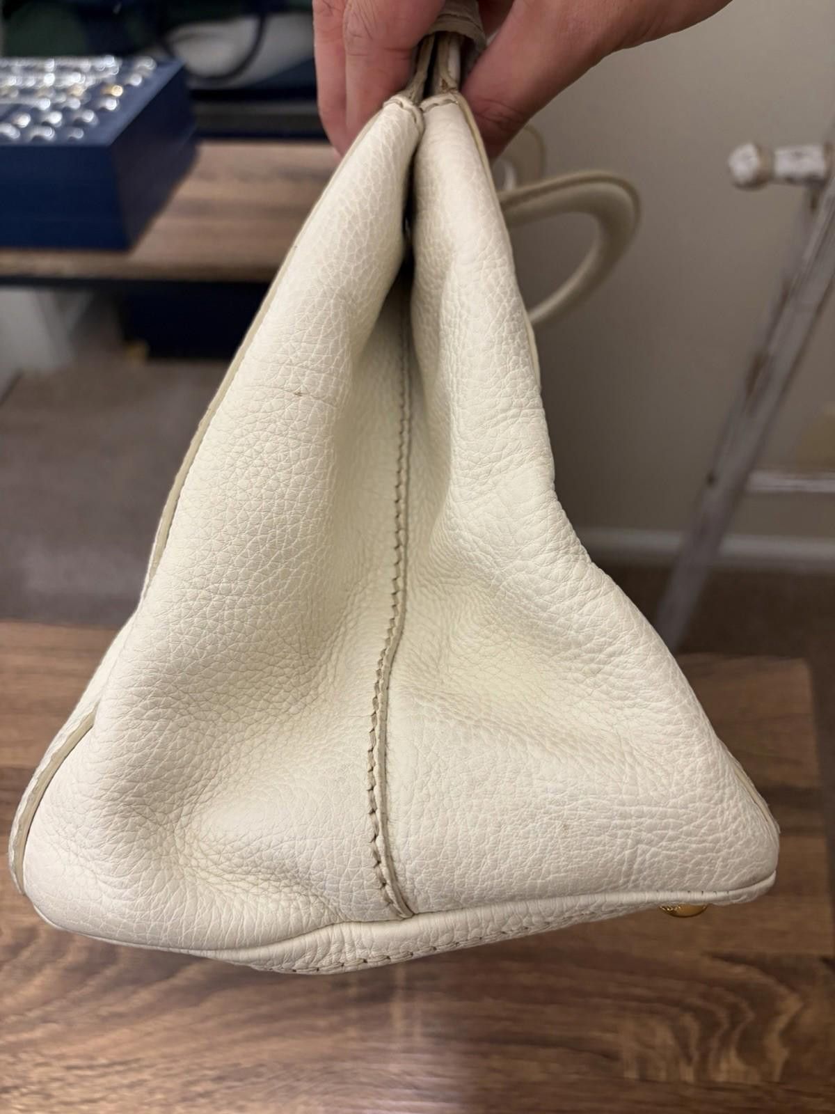 Prada Prada Vitello Daino Bauletto Leather Shoulder Doctor Handbag Size ONE SIZE - 12 Thumbnail