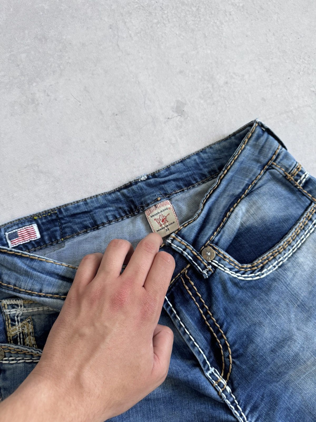 True Religion Vintage True Religion Slim Y2K Denim Unisex U.S.A Shorts Size US 31 - 10 Thumbnail