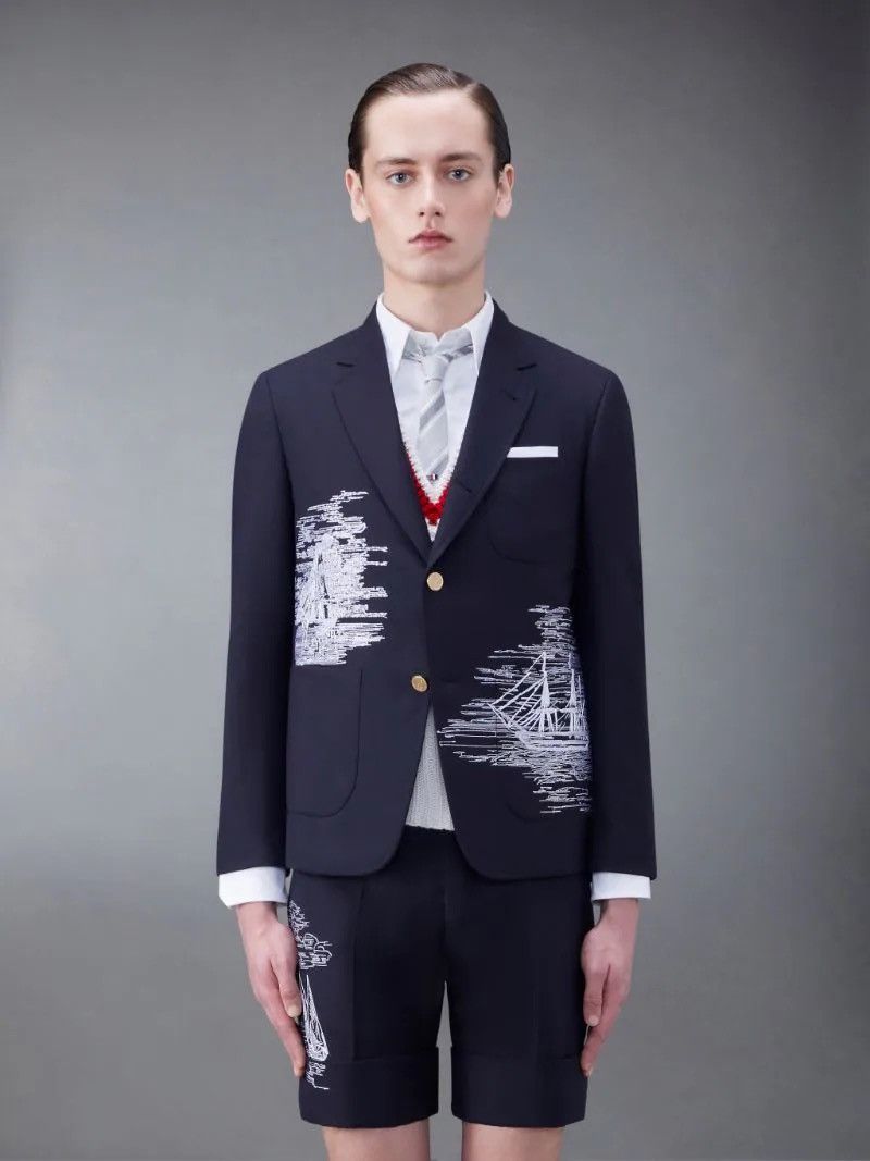 Thom Browne Thom Browne plain stitch blazer Size 50R - 17 Thumbnail