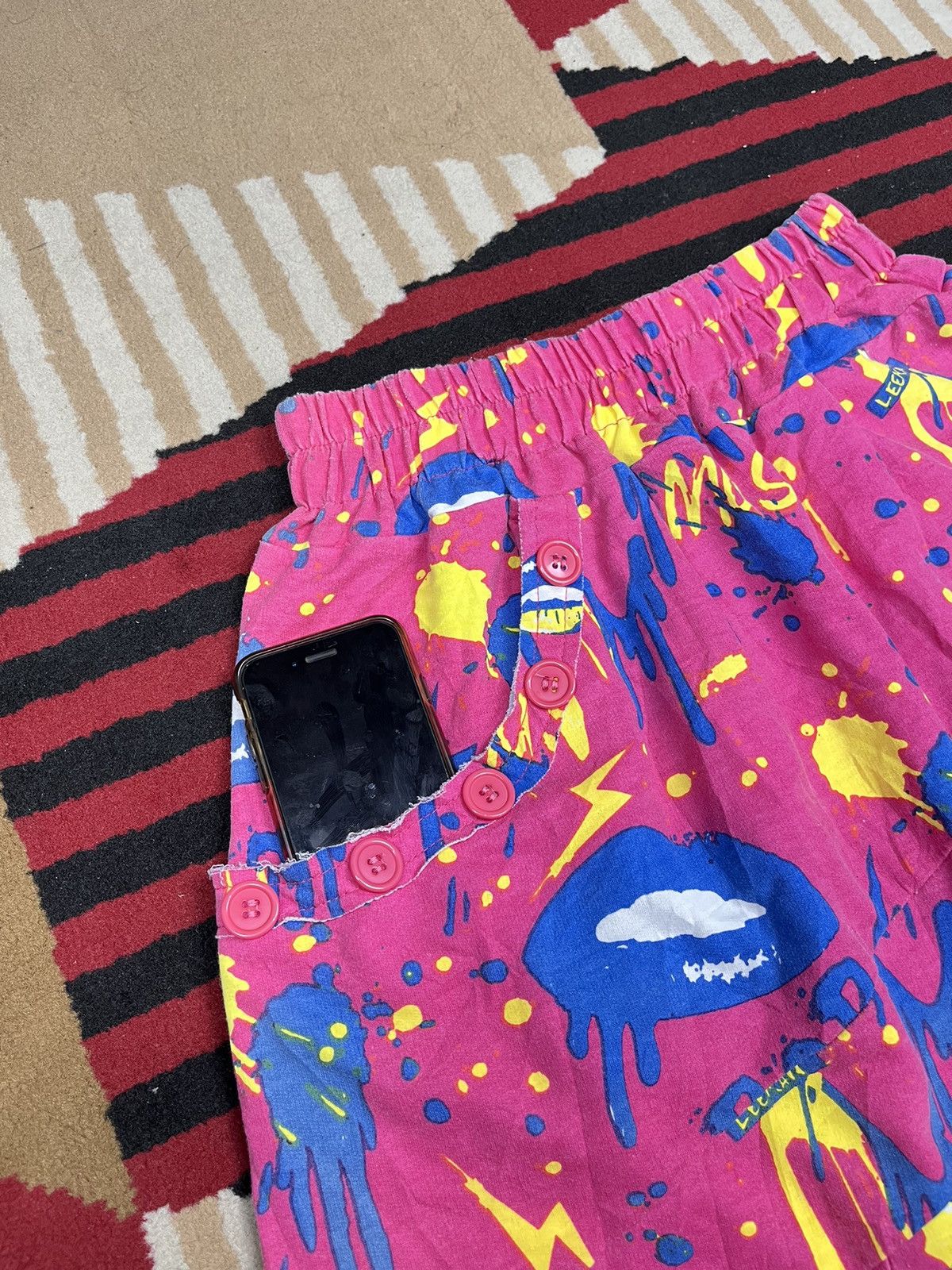 Japanese Brand Cropped Pants Full Print Y2k Style By ACDC Rag Size US 28 / EU 44 - 4 Thumbnail