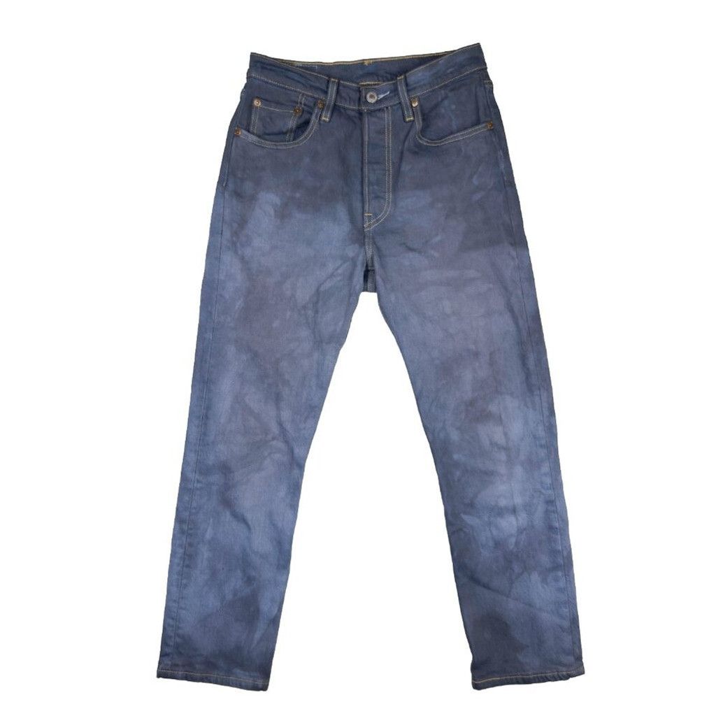 Levi's LEVI'S Vintage Rare Tie-dye Cropped Blue Denim Jeans sz 25 Size 25" / US 0 / IT 36 - 1 Thumbnail