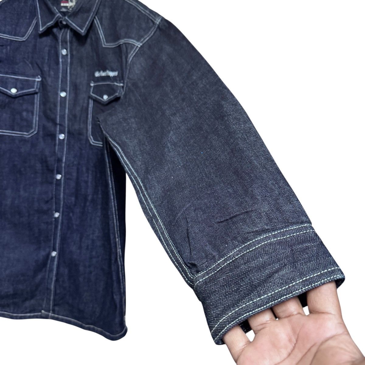 West Coast Choppers West Coast Choppers Pearl Snap Western Denim Shirt Heavy Size US XXL / EU 58 / 5 - 5 Thumbnail