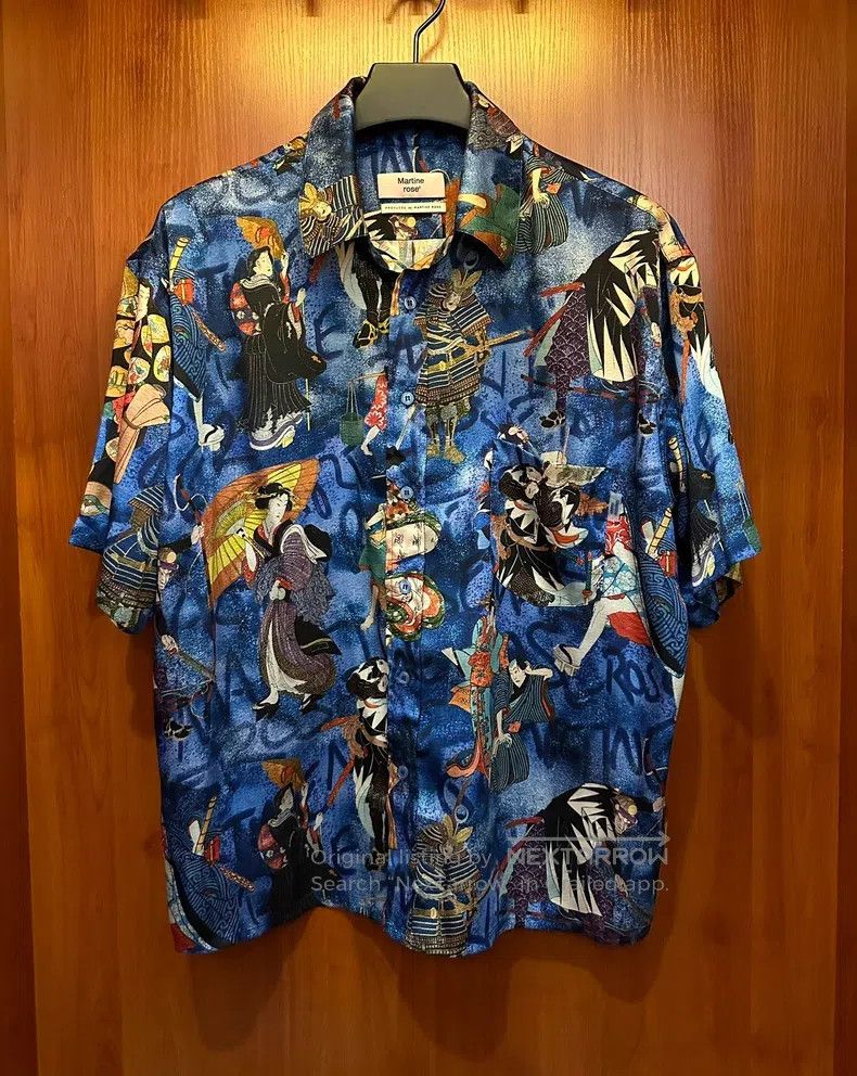 Martine Rose Geisha Ukiyo-e short-sleeved shirt