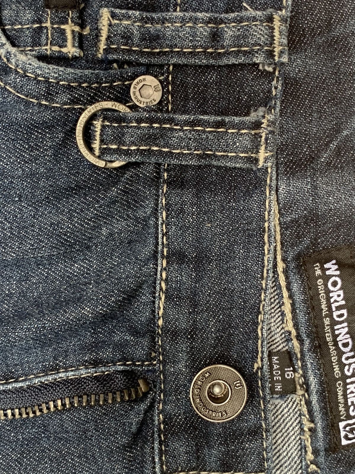 Hook-Ups World Industries Orignal Skateboarding Company Denim Pants Size US 28 / EU 44 - 19 Thumbnail