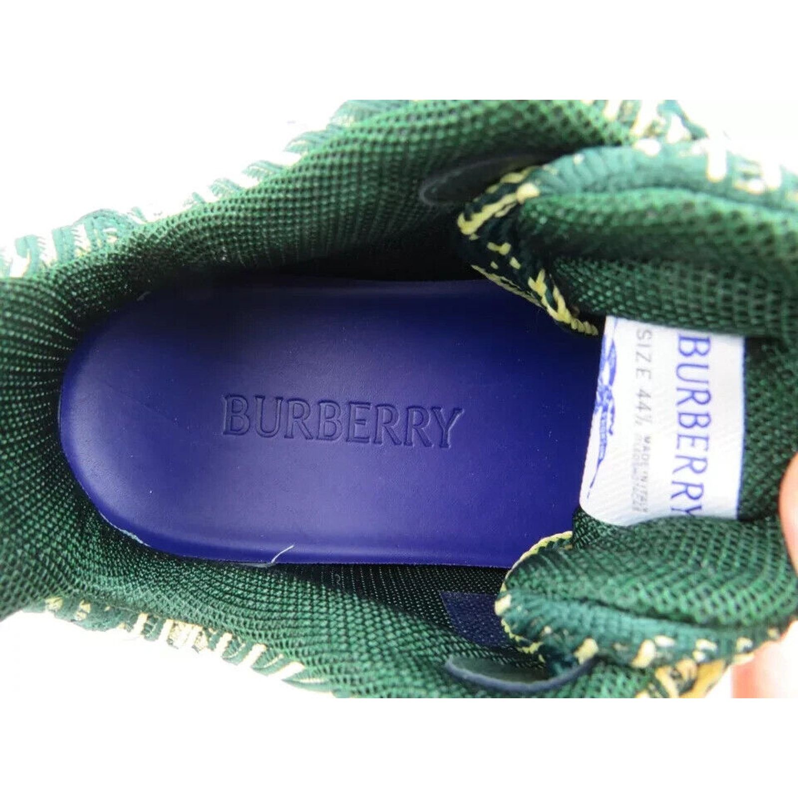 Burberry BURBERRY BOX GREEN CHECK CANVAS LOGO SNEAKERS 8 US 41 ITALY Size US 8 / EU 41 - 9 Thumbnail