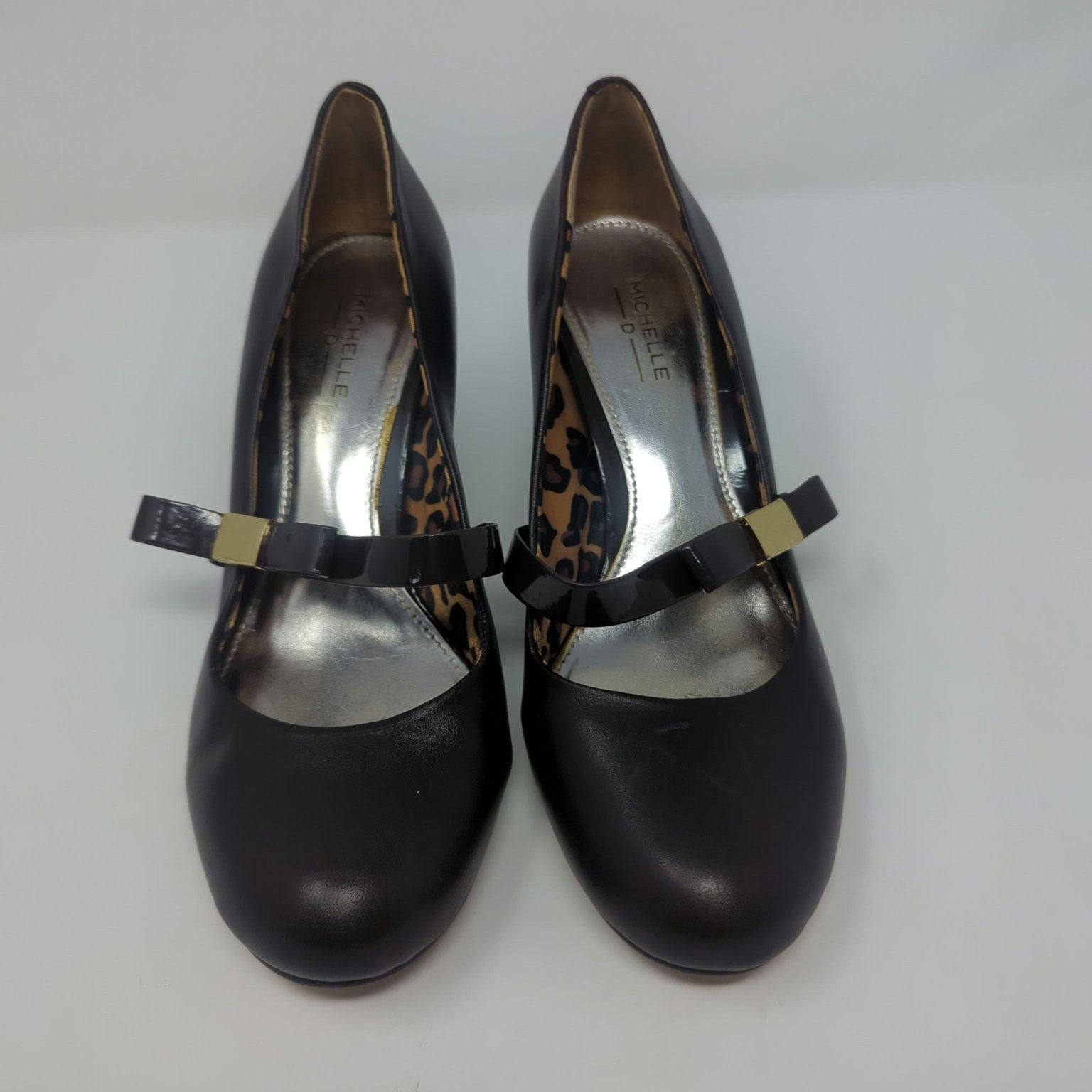 Other Michele D Brown Leather/ Patent leather Pumps Womens 7.5 Size US 7.5 / IT 37.5 - 3 Thumbnail