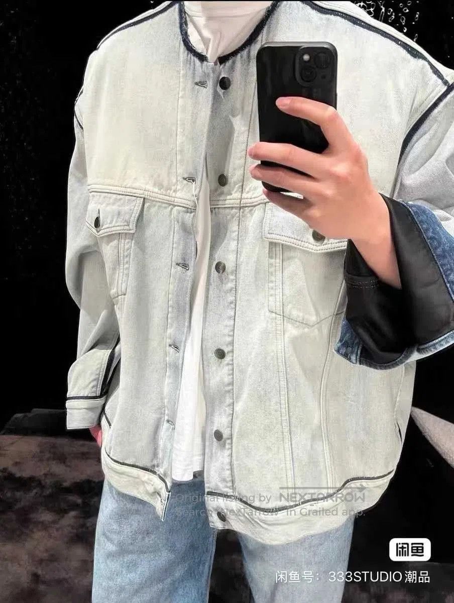 Maison Margiela Maison Margiela Frayed Collarless Jacket. Size US XXS / EU 40 - 5 Thumbnail
