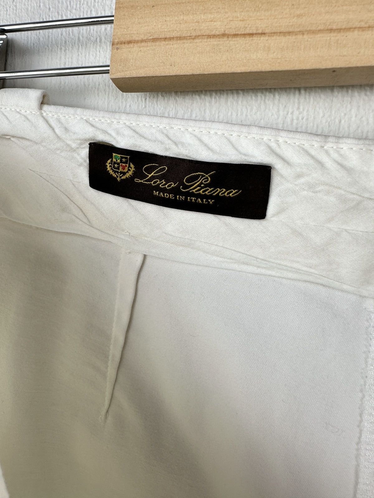Loro Piana LORO PIANA White Cotton Capri Trousers Women’s size 44 Size 30" / US 8 / IT 44 - 5 Thumbnail