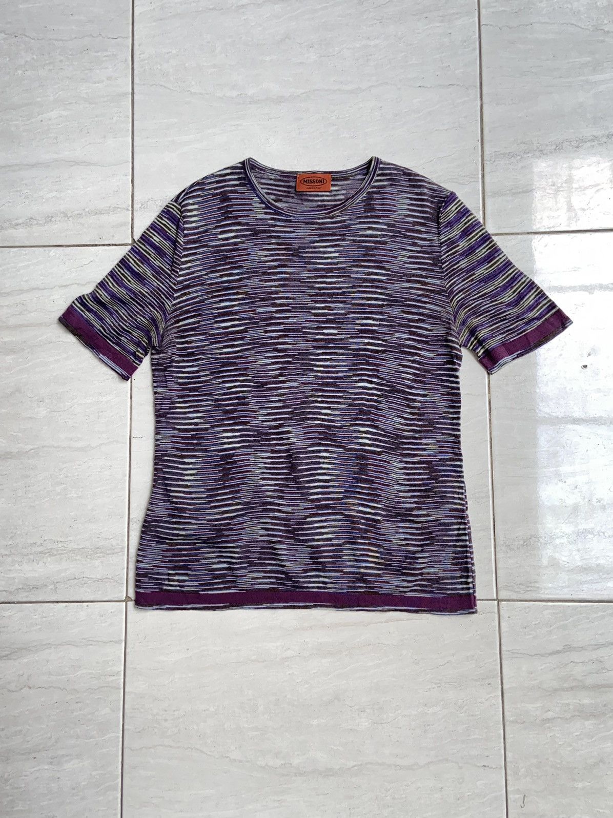Missoni MISSONI Striped T-shirt Size US XS / EU 42 / 0 - 6 Thumbnail