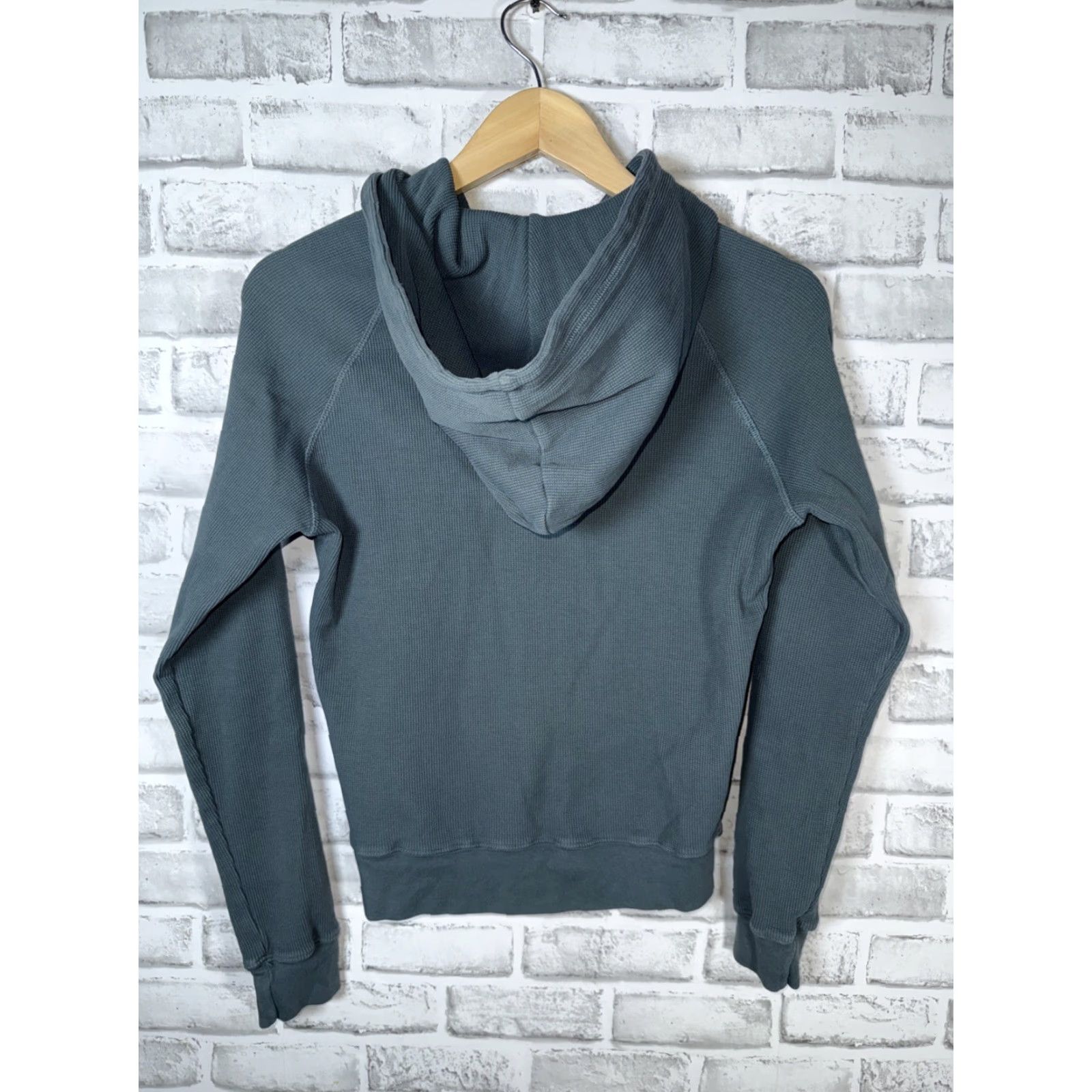Vintage American Giant Hoodie Womens S Teal Full Zip Size S / US 4 / IT 40 - 7 Thumbnail