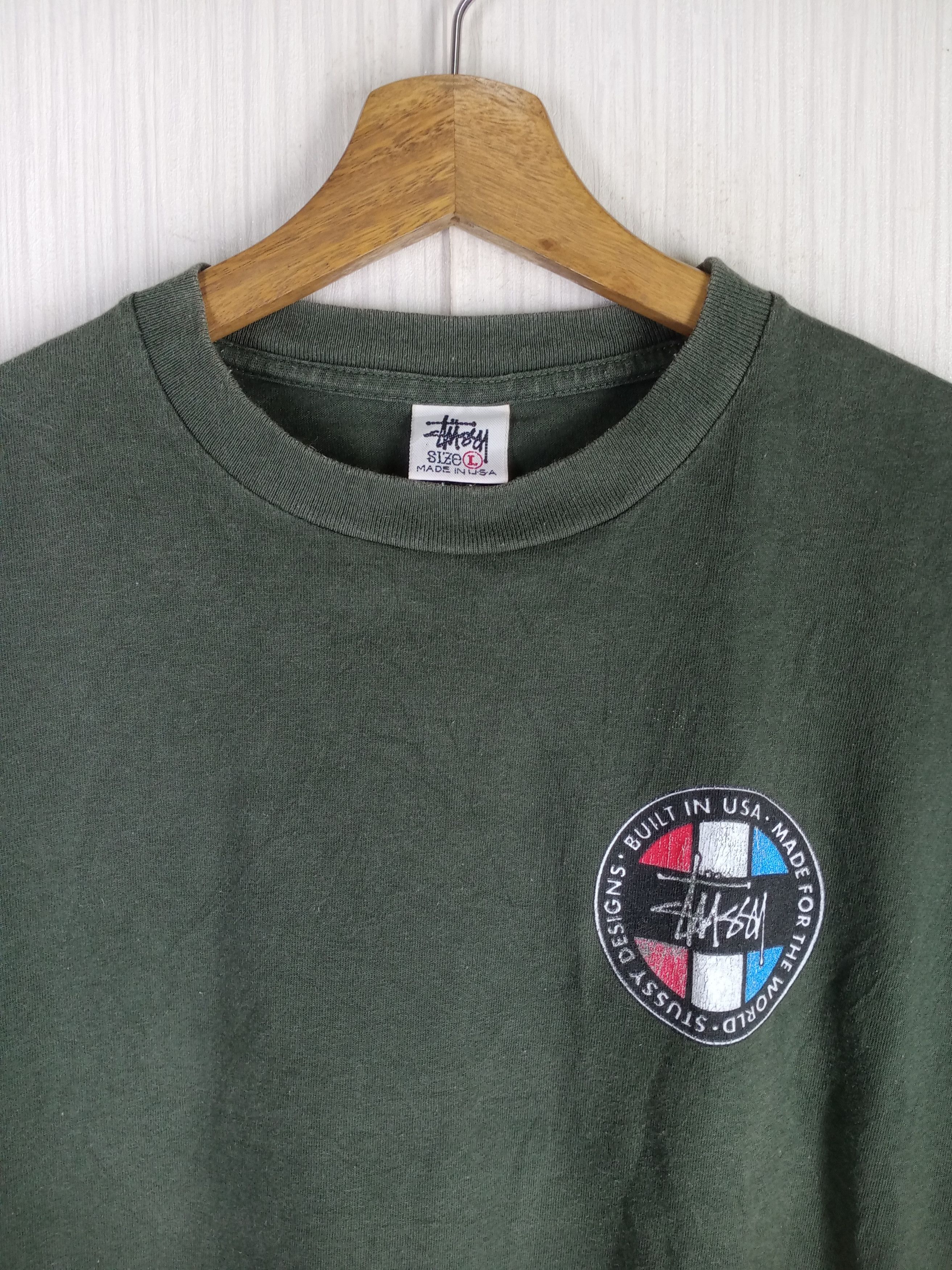 Stussy Very Rare Vintage 80s Stussy Big Logo Tshirt Size US L / EU 52-54 / 3 - 6 Thumbnail