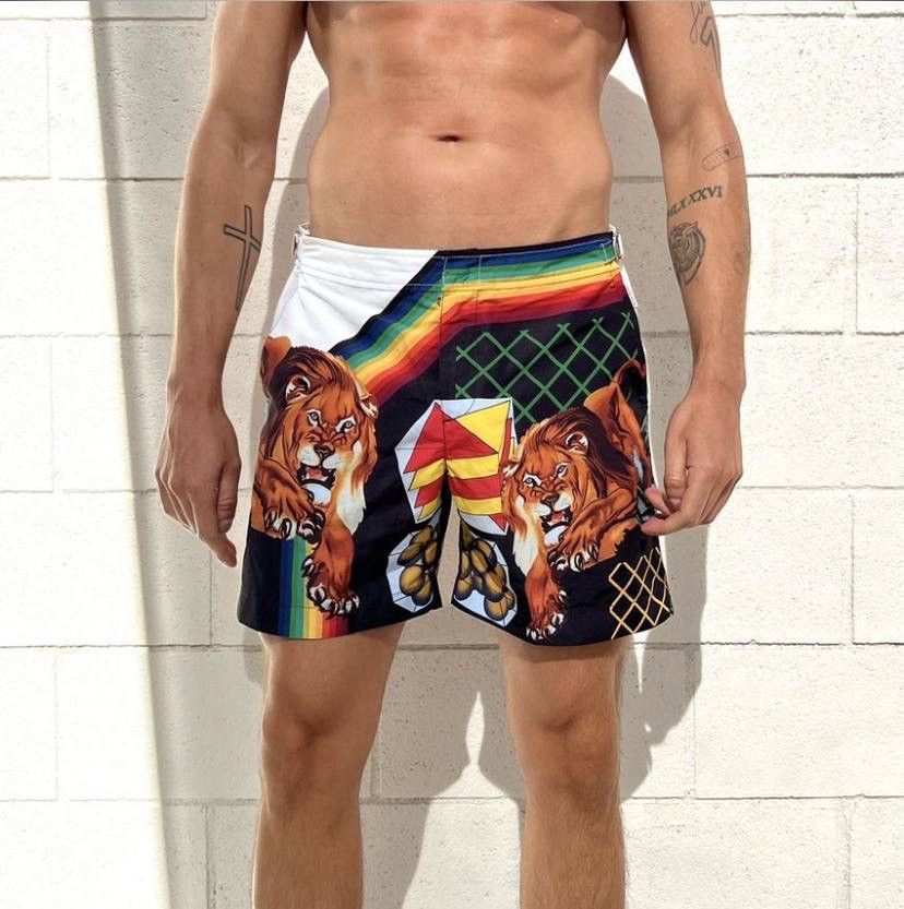 Orlebar Brown Orlebar Brown Bulldug Swimming Shorts Lion Print Sz 31 Size US 31 - 2 Thumbnail
