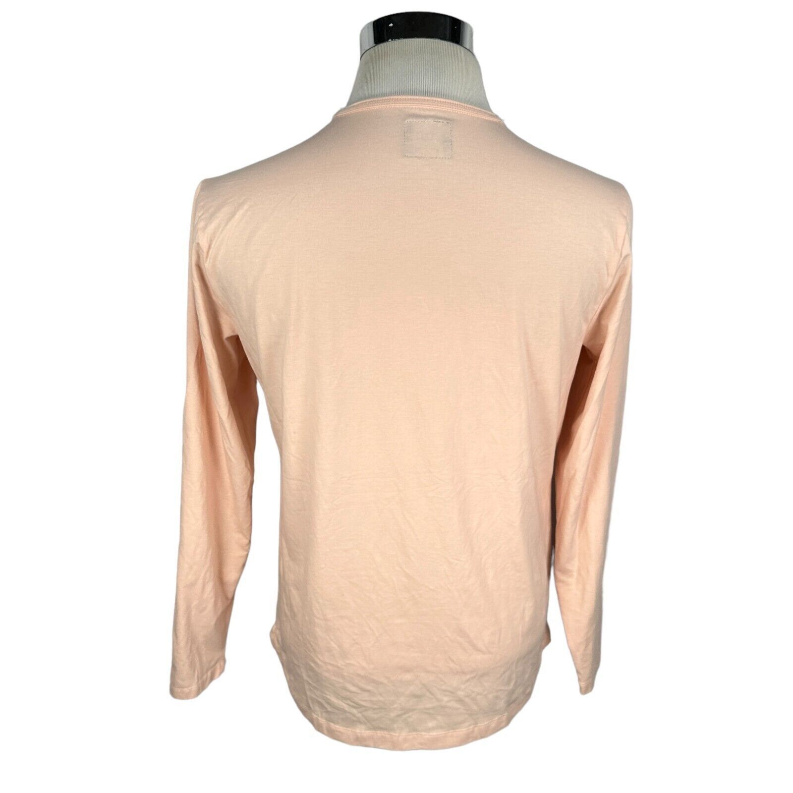The Unbranded Brand Cuts Curve-Hem T-Shirt Mens Medium PYCA Peach Mauve Stretch Size US M / EU 48-50 / 2 - 3 Thumbnail