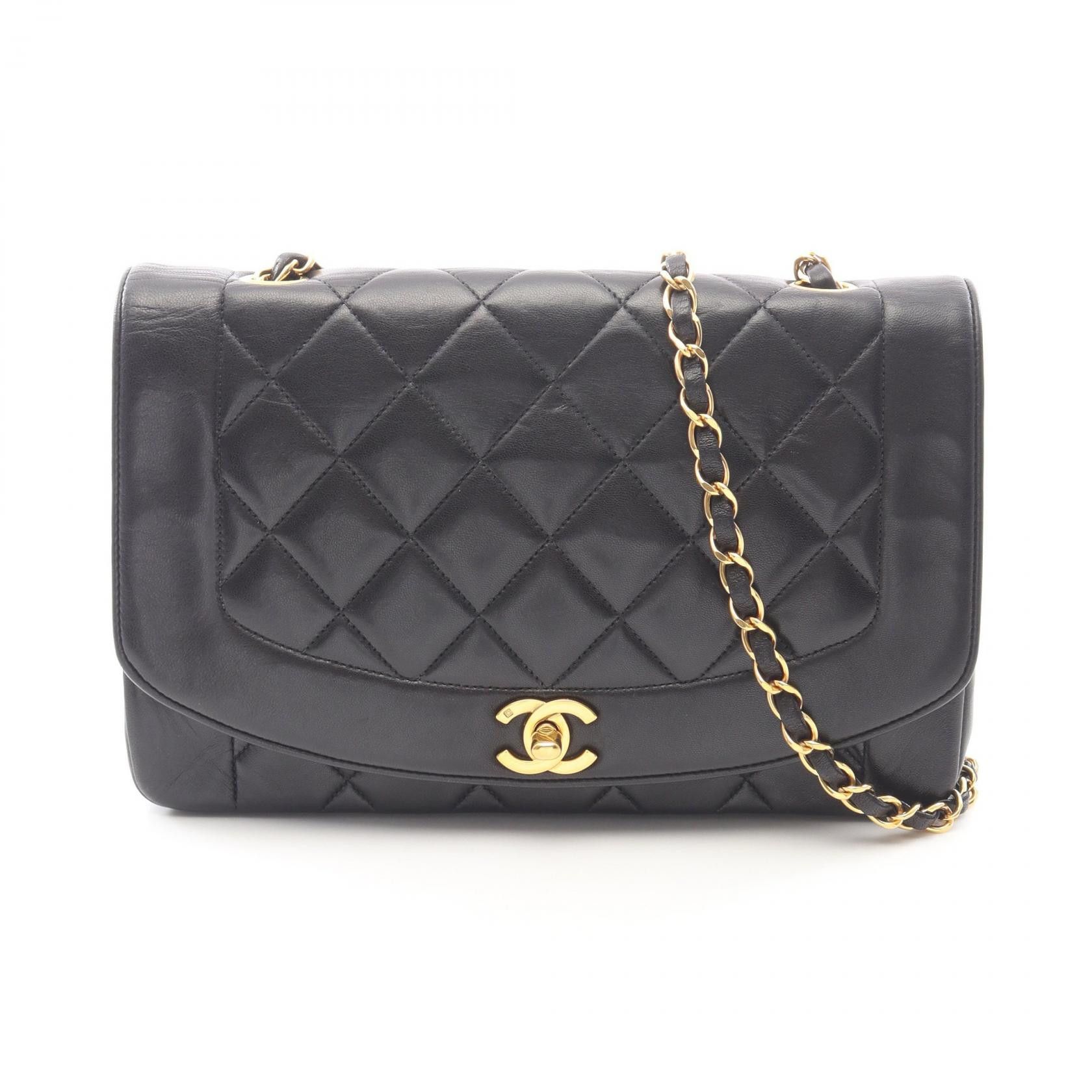 Chanel Chanel CHANEL Matelasse Diana Flap Leather Shoulder Bag Leather Shoulder Bag A01165 DUTY FREE for USA Size ONE SIZE - 1 Thumbnail