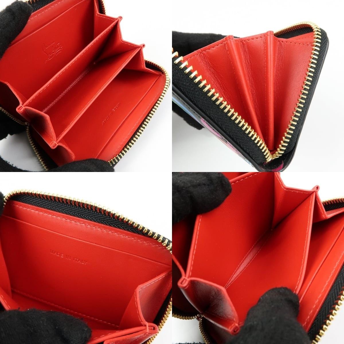 Christian Louboutin Christian Louboutin Loubinthesky Calfskin Wallet Multicolor Size ONE SIZE - 7 Thumbnail