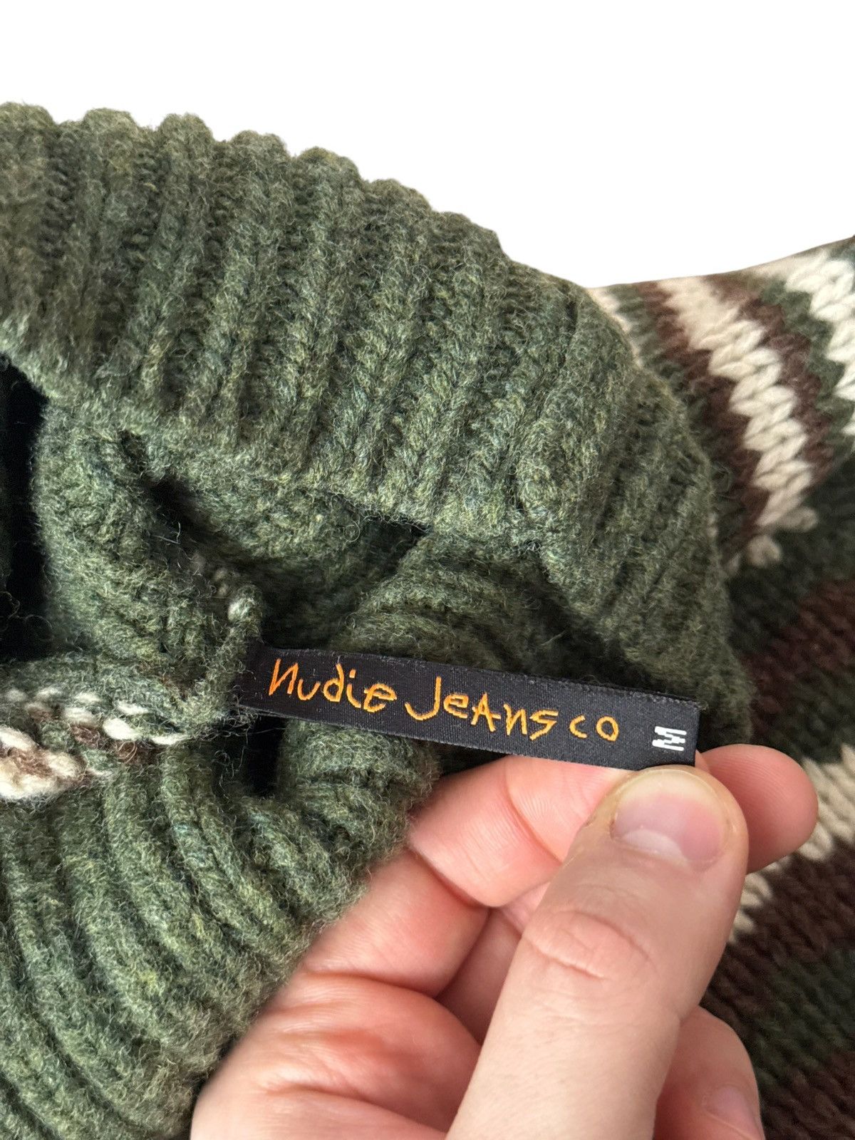 Nudie Jeans Nudie Jeans Ribbed Turtleneck Wool Jumper Sweater Medium Size US M / EU 48-50 / 2 - 2 Thumbnail
